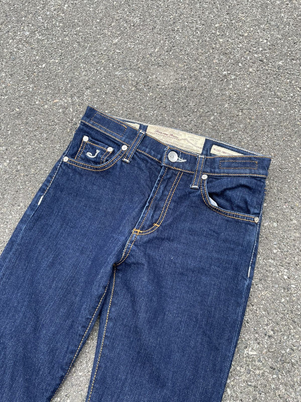 20471120 × Vintage Jacob Cohen Flared Denim Dark Blue Jeans Size 26 Size 26" / US 2 / IT 38 - 3 Thumbnail