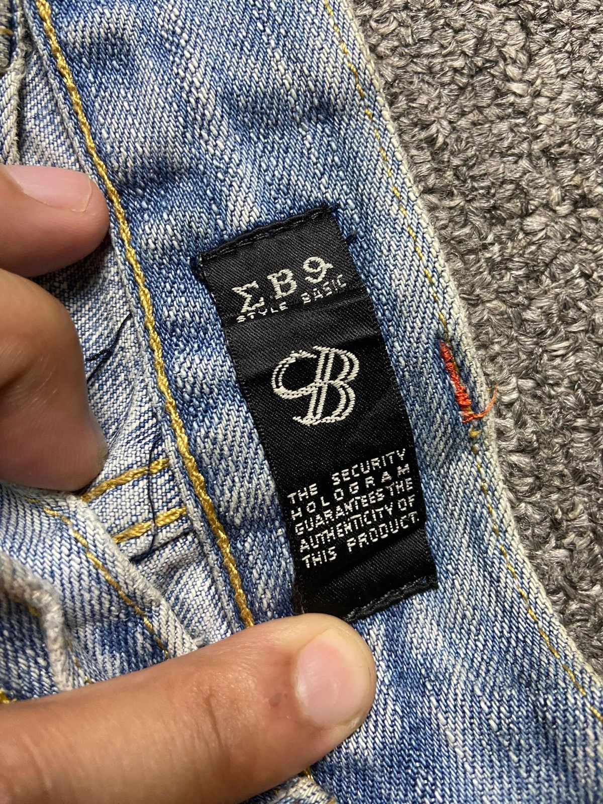 Japanese Brand ΣΒ9 STYLE BASIC Distressed Ripped Jeans (153) Size US 31 - 4 Thumbnail