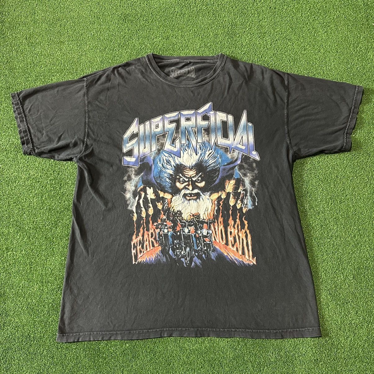 Other Superficial fear no evil wizard tee Size US XL / EU 56 / 4 - 1 Thumbnail