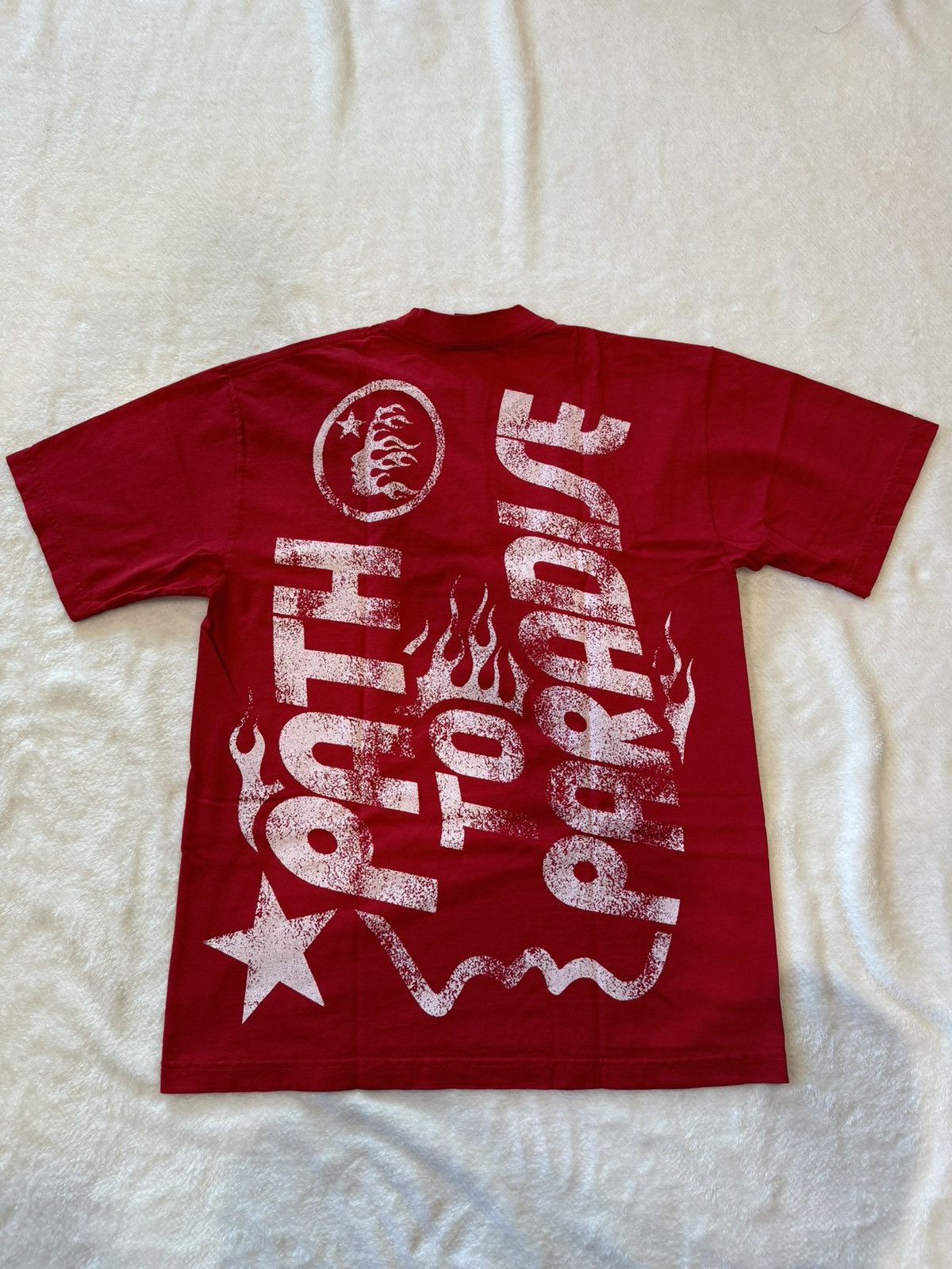 HELLSTAR Hellstar Jesus Emblem Red Tee | Grailed