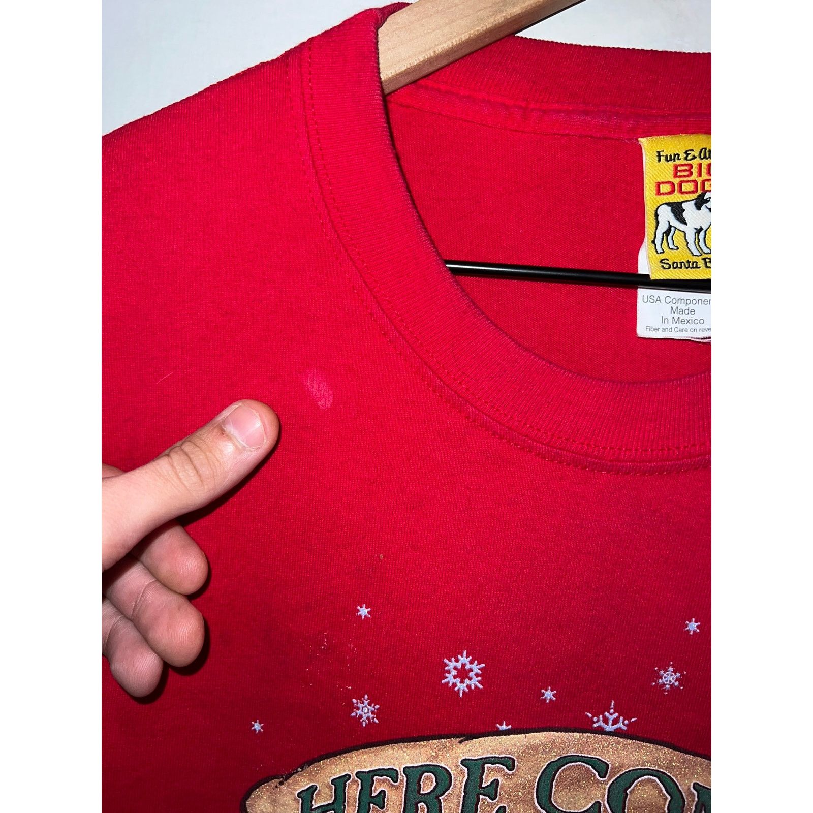 Big Dogs Vintage Big Dogs Christmas Shirt Here Comes Santa Tee Large Size US L / EU 52-54 / 3 - 6 Thumbnail