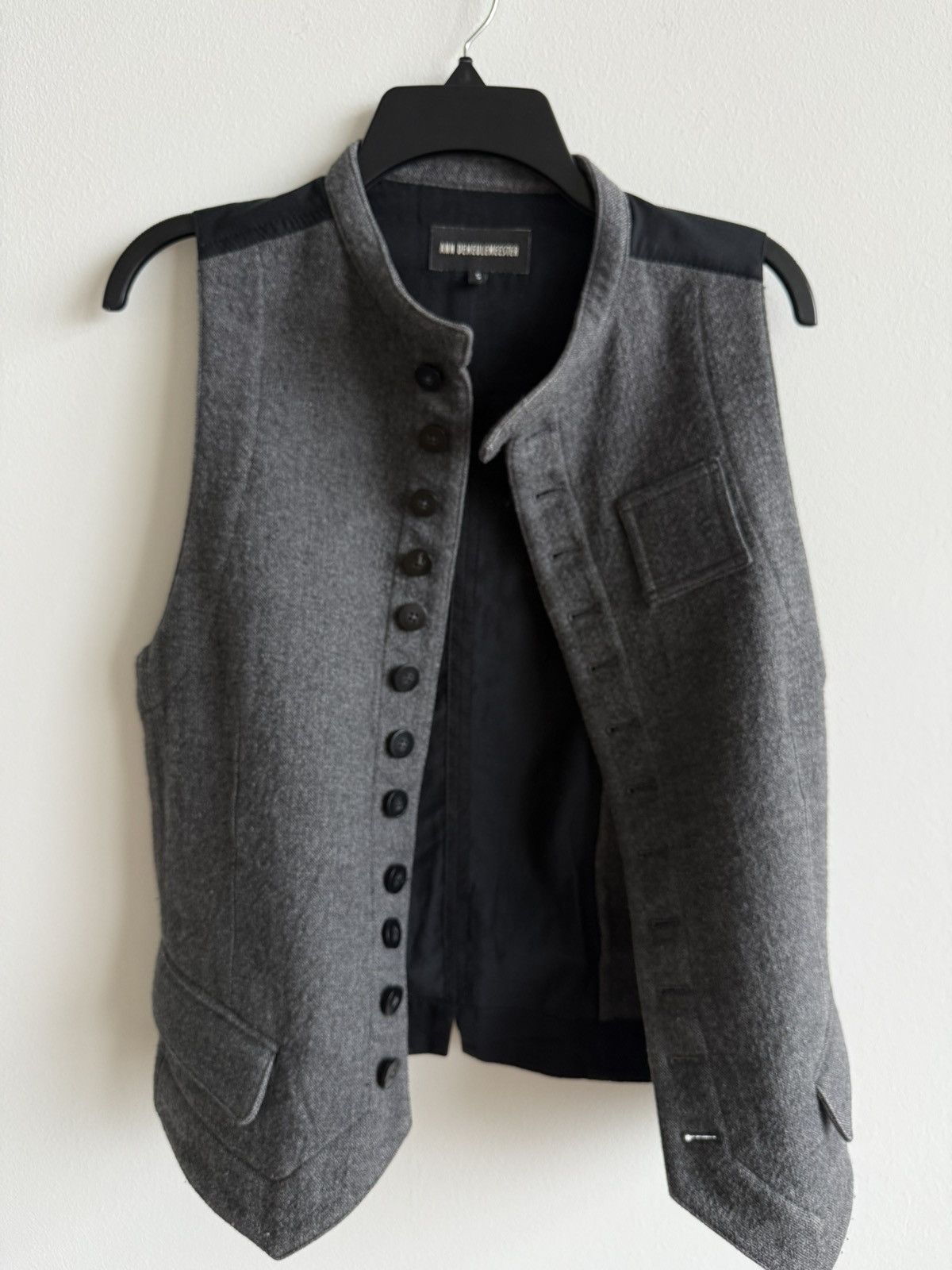 Ann Demeulemeester Wool Buttoned Vest (Runway) Size US S / EU 44-46 / 1 - 2 Thumbnail