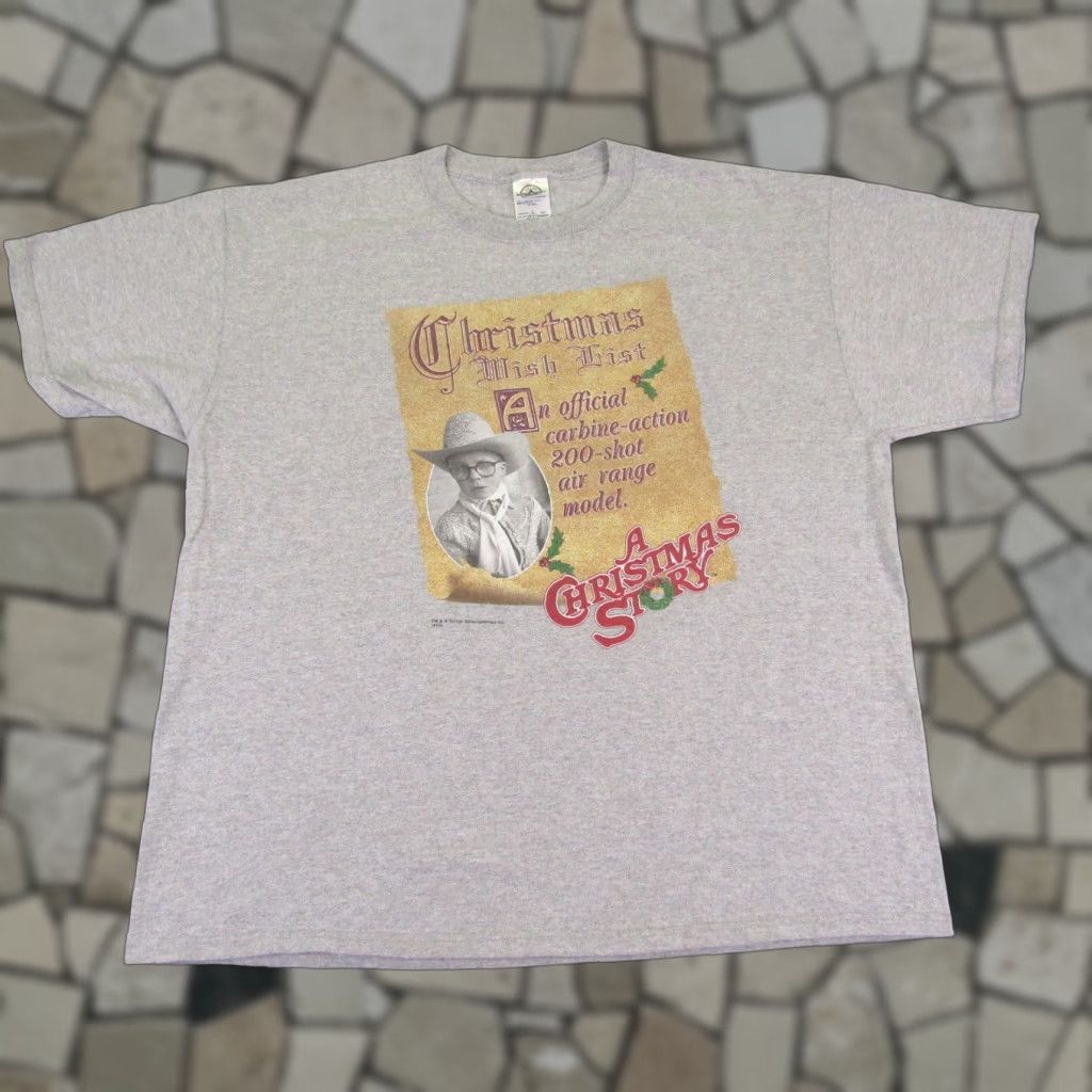 Delta VINTAGE Christmas Movie T-Shirt Mens XL Holiday A Christmas Story Cotton Logo Graphic Tee Size US XL / EU 56 / 4 - 1 Thumbnail