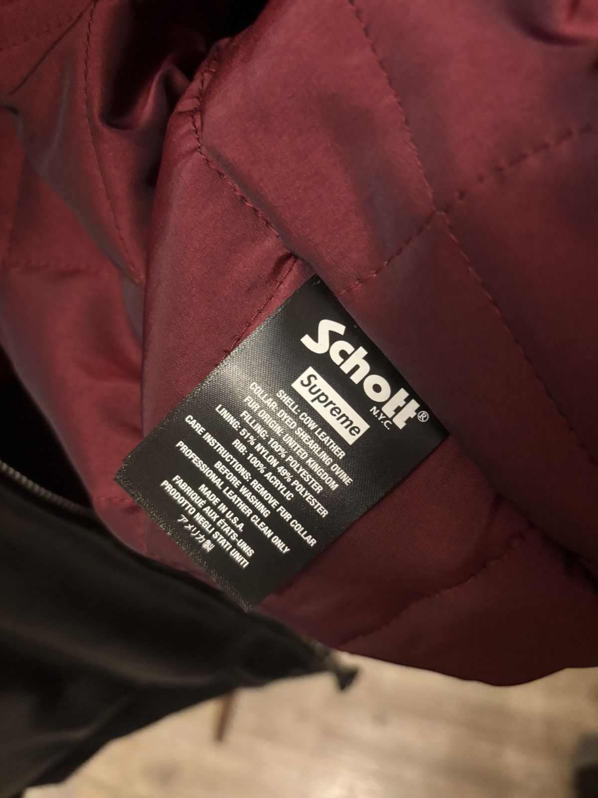 Supreme Supreme Schott Shearling Bomber Jacket (SS26) Black Size US L / EU 52-54 / 3 - 10 Thumbnail