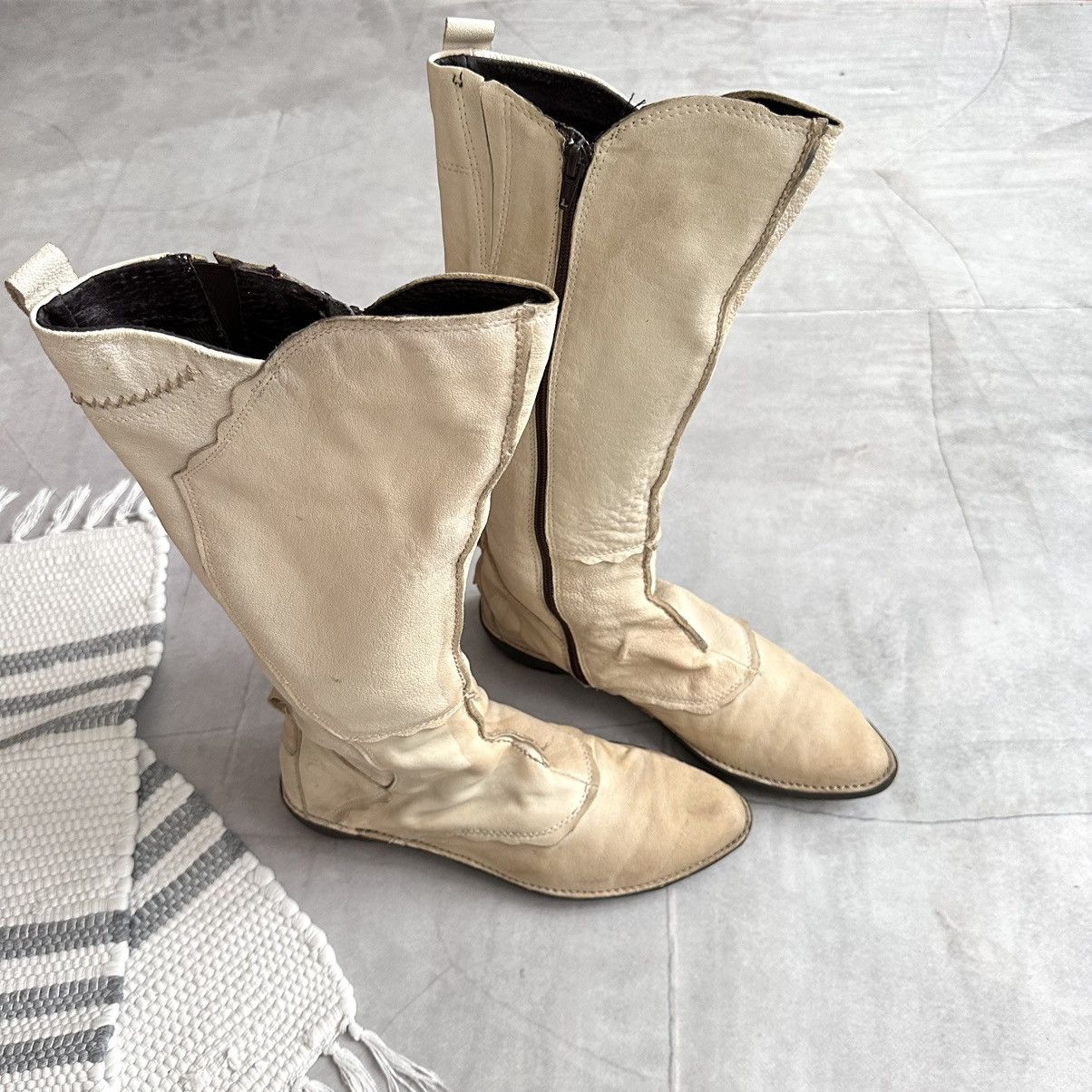 Dirk Bikkembergs Japan Patchwork Boxing Biker Boots Shoes As 98 Guidi Vibe Size US 8 / IT 38 - 4 Thumbnail