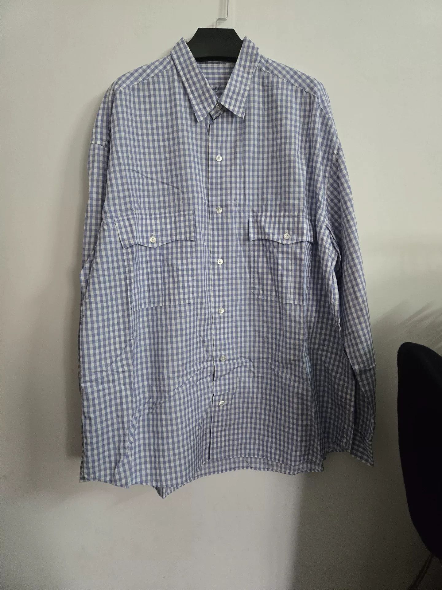 Porter Classic Porter Classic White Purple Check Shirt Size US XL / EU 56 / 4 - 1 Thumbnail