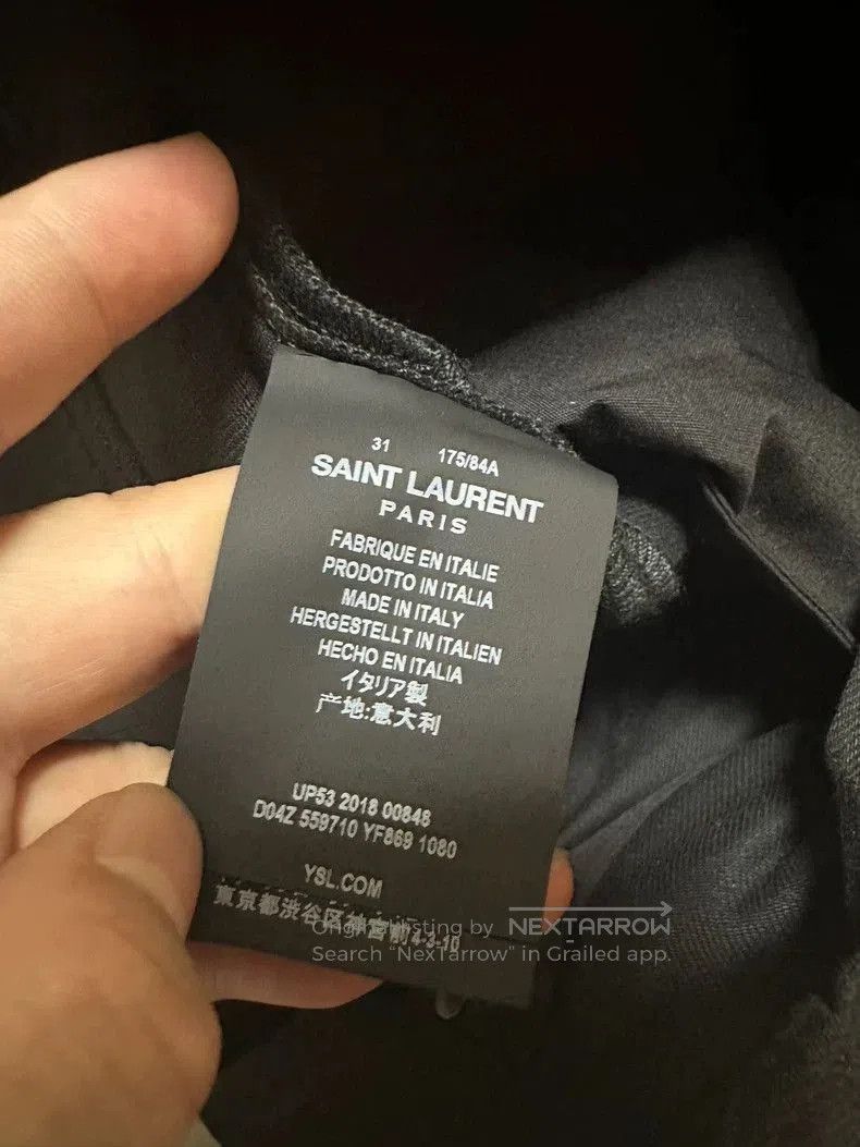 Saint Laurent Paris Saint Laurent Men's Classic Slim Jeans. Size US 31 - 5 Thumbnail