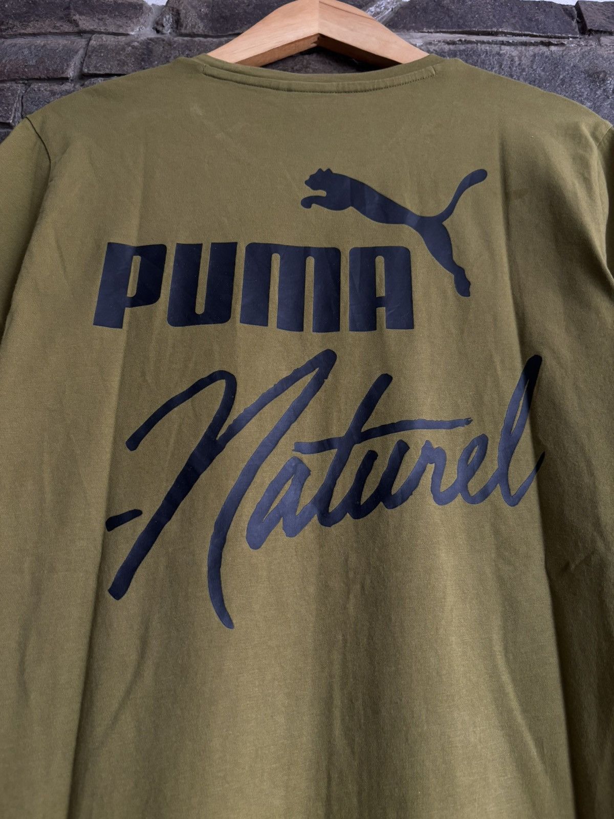 Puma Puma Naturel Side Zipper Back Logo Tee Size US M / EU 48-50 / 2 - 3 Thumbnail