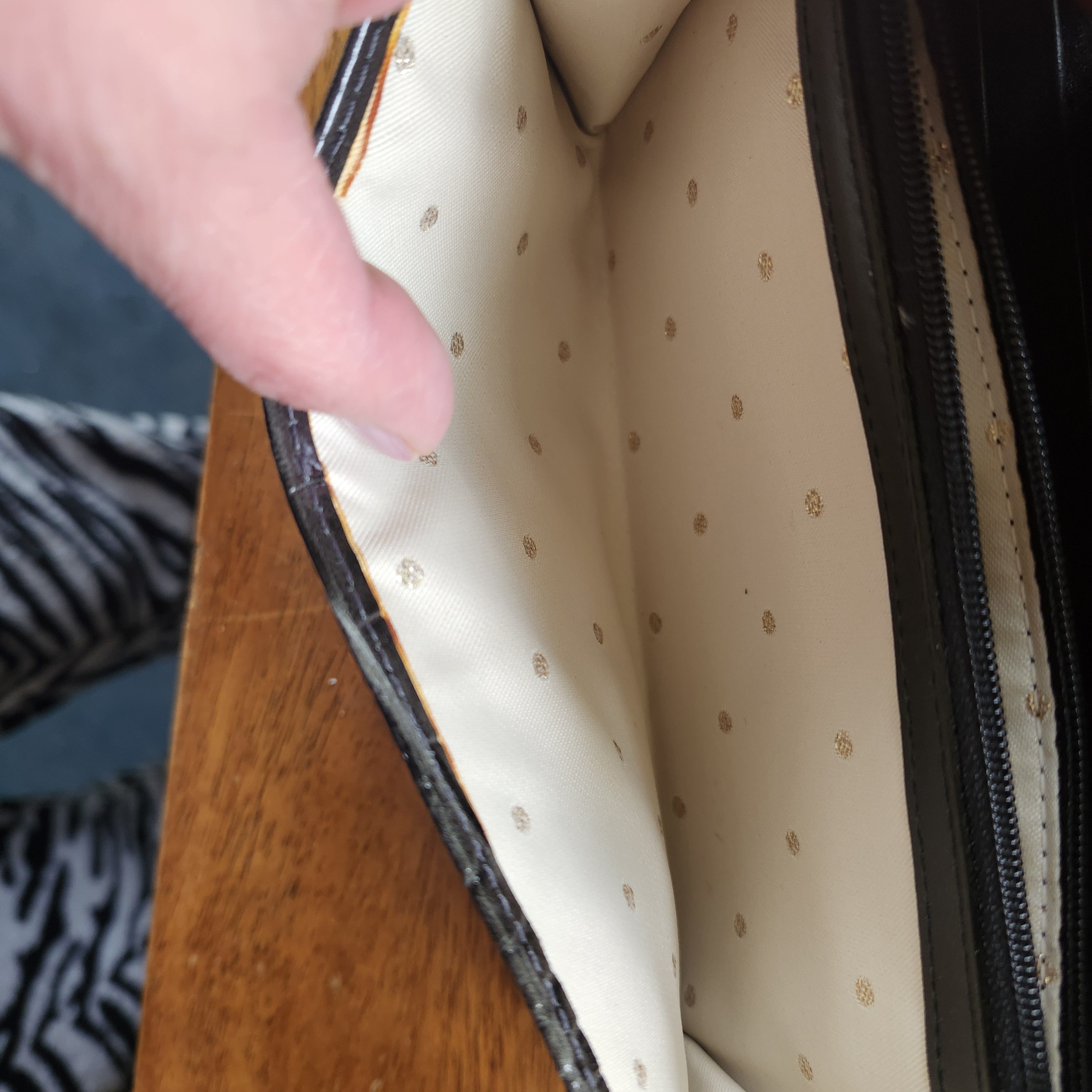 Kate Spade Kate Spade New York Black Crocodile Leather Wallet Clutch Size ONE SIZE - 7 Thumbnail
