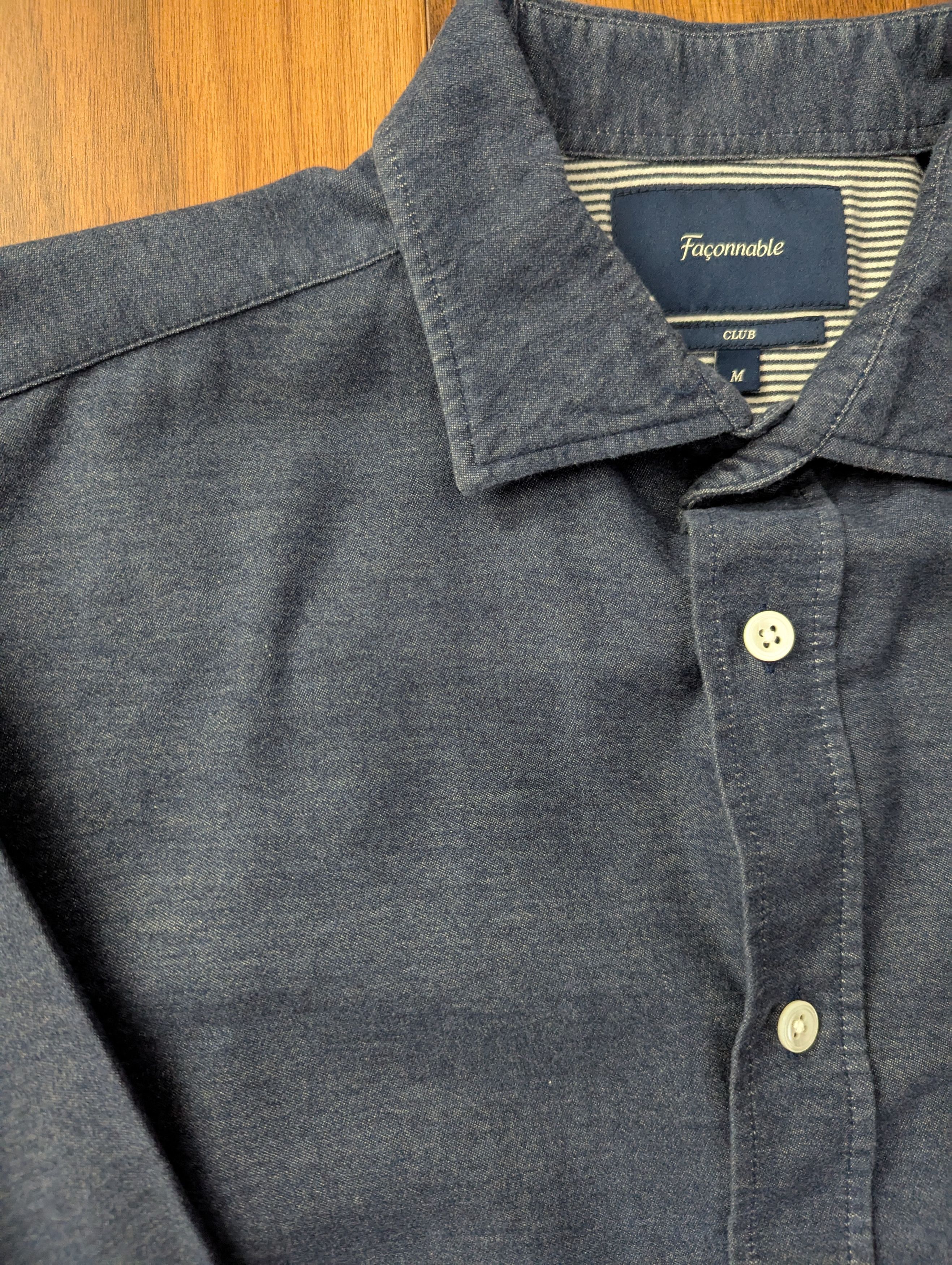 Faconnable Brushed Cotton Flanel Sport Shirt Size US M / EU 48-50 / 2 - 1 Thumbnail