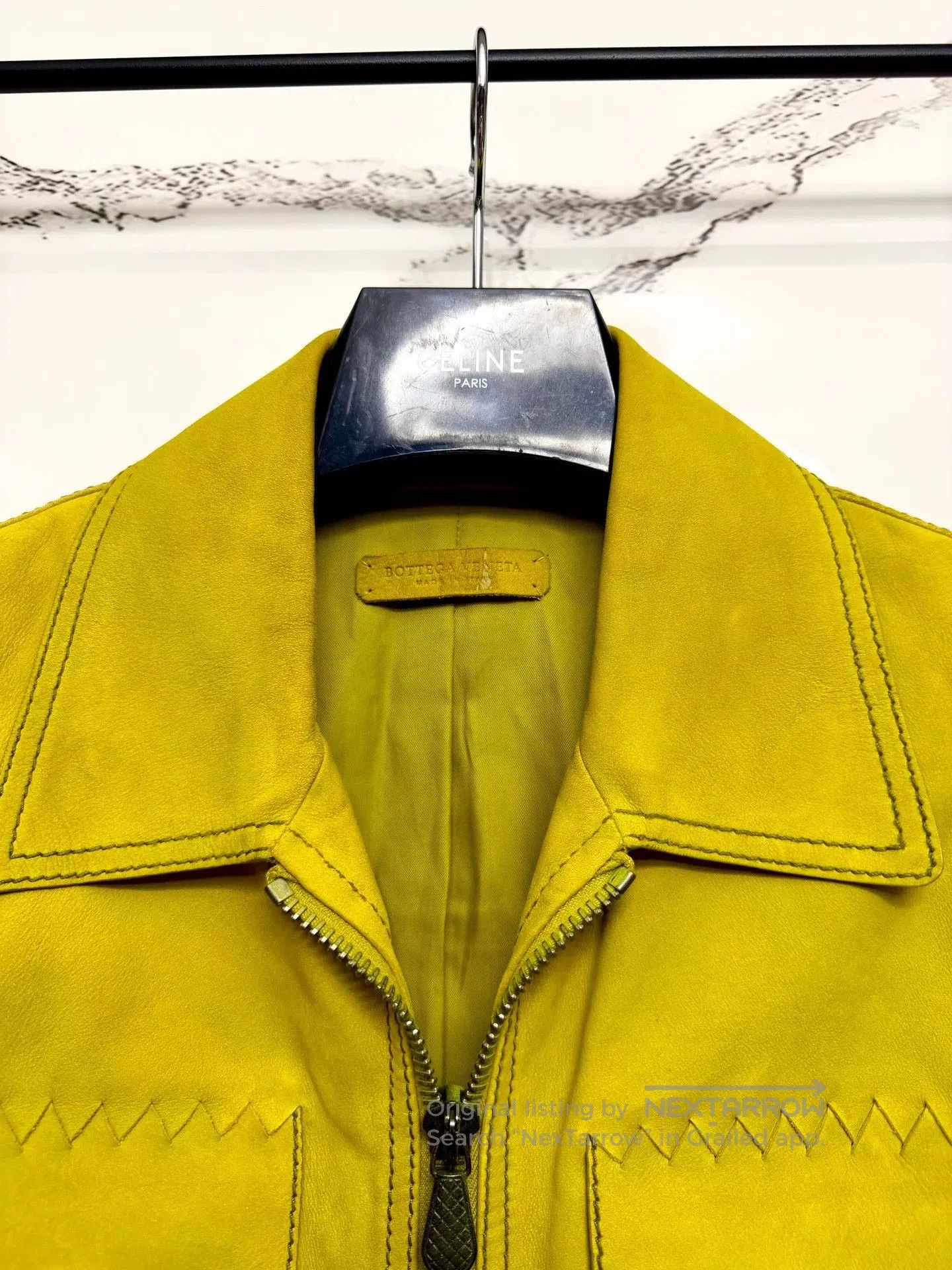 Bottega Veneta Bottega Veneta Yellow Suede Jacket. Size L / US 10 / IT 46 - 3 Thumbnail