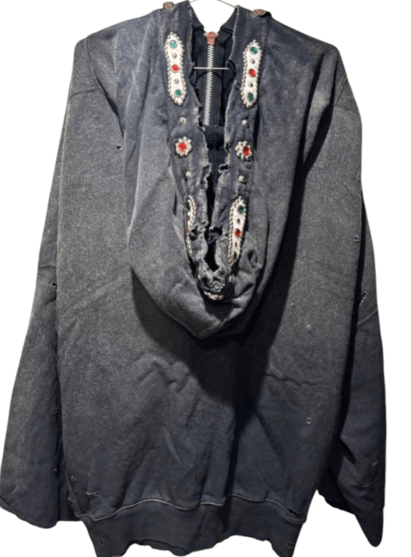 Kapital Thriller Damaged Devil Hooded Blouson (studded remake) Boro Size US L / EU 52-54 / 3 - 4 Thumbnail