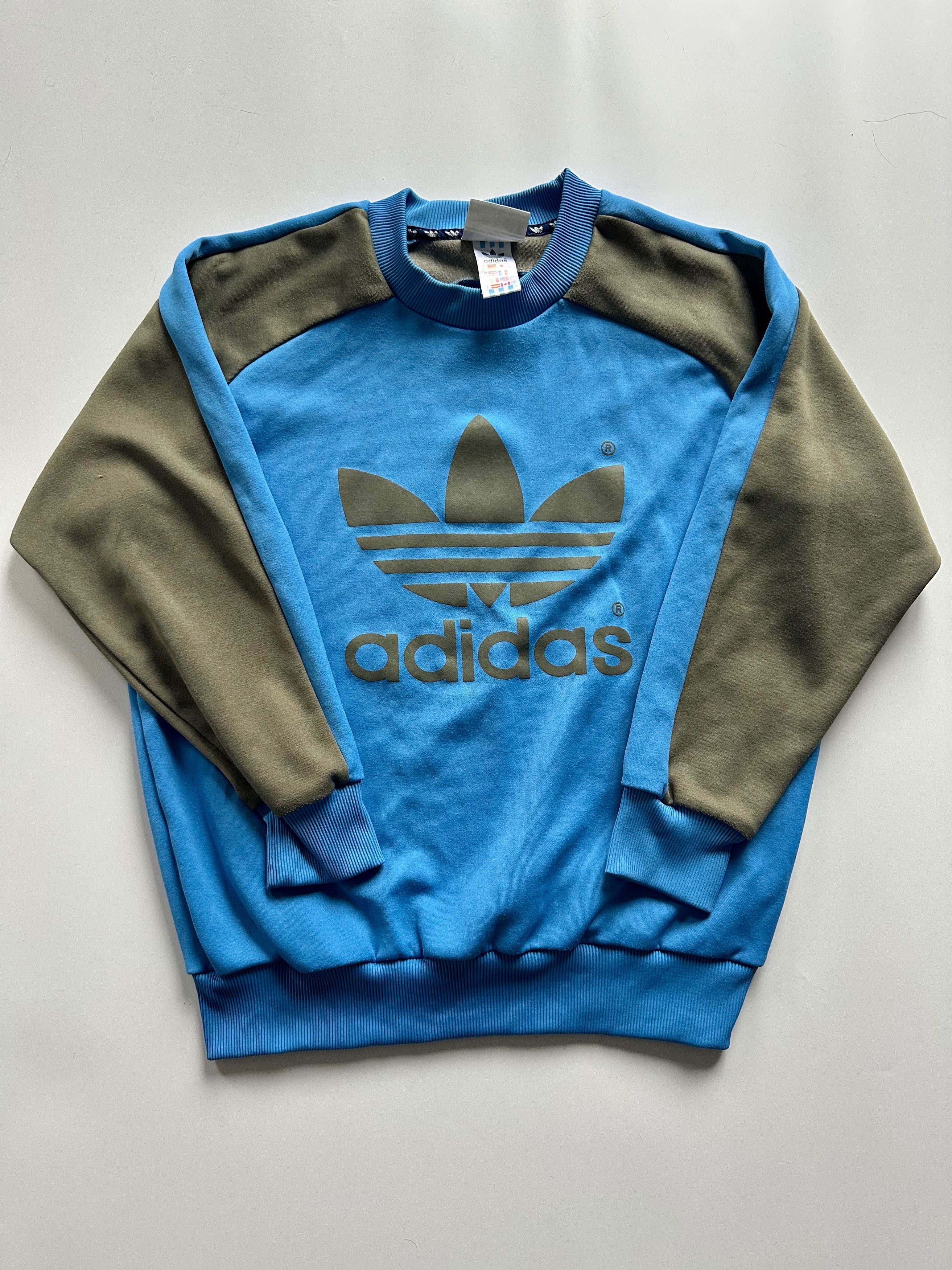Adidas 90's Adidas Vintage Crew Neck sweatshirt blue Size US L / EU 52-54 / 3 - 10 Thumbnail