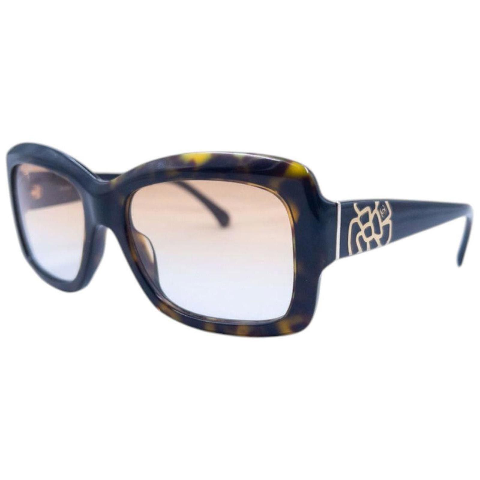 Chanel Vintage Chanel Tortoise Shell Sunglasses Size ONE SIZE - 1 Thumbnail