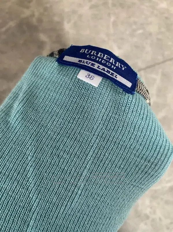 Burberry Short Sleeve Blue Wool T-Shirt.