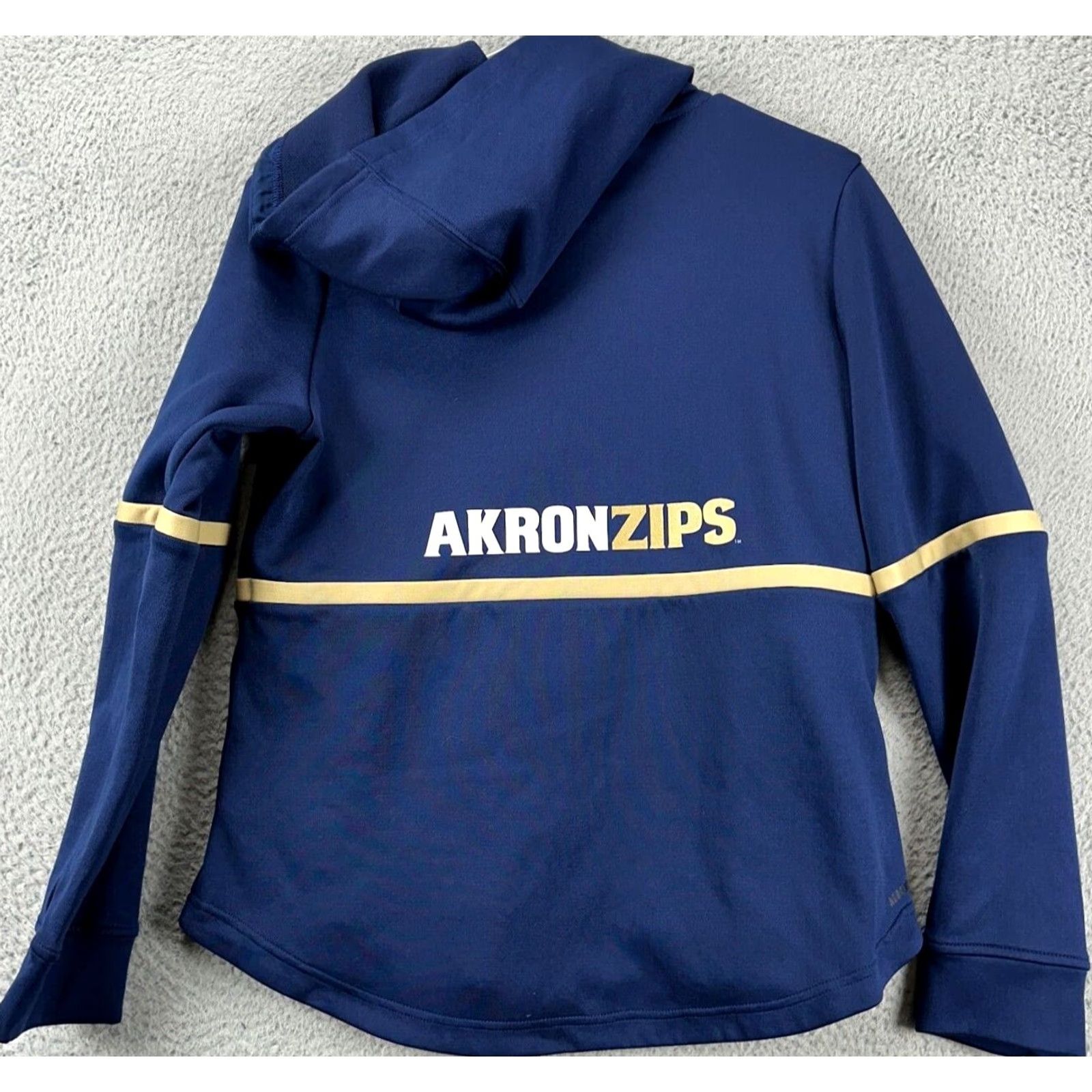 Adidas Nike Shirt Adidas Akron Zips Jacket Womens Medium Blue Full Zip Hooded Logo Athletic Ladies Adidas Size M / US 6-8 / IT 42-44 - 3 Thumbnail