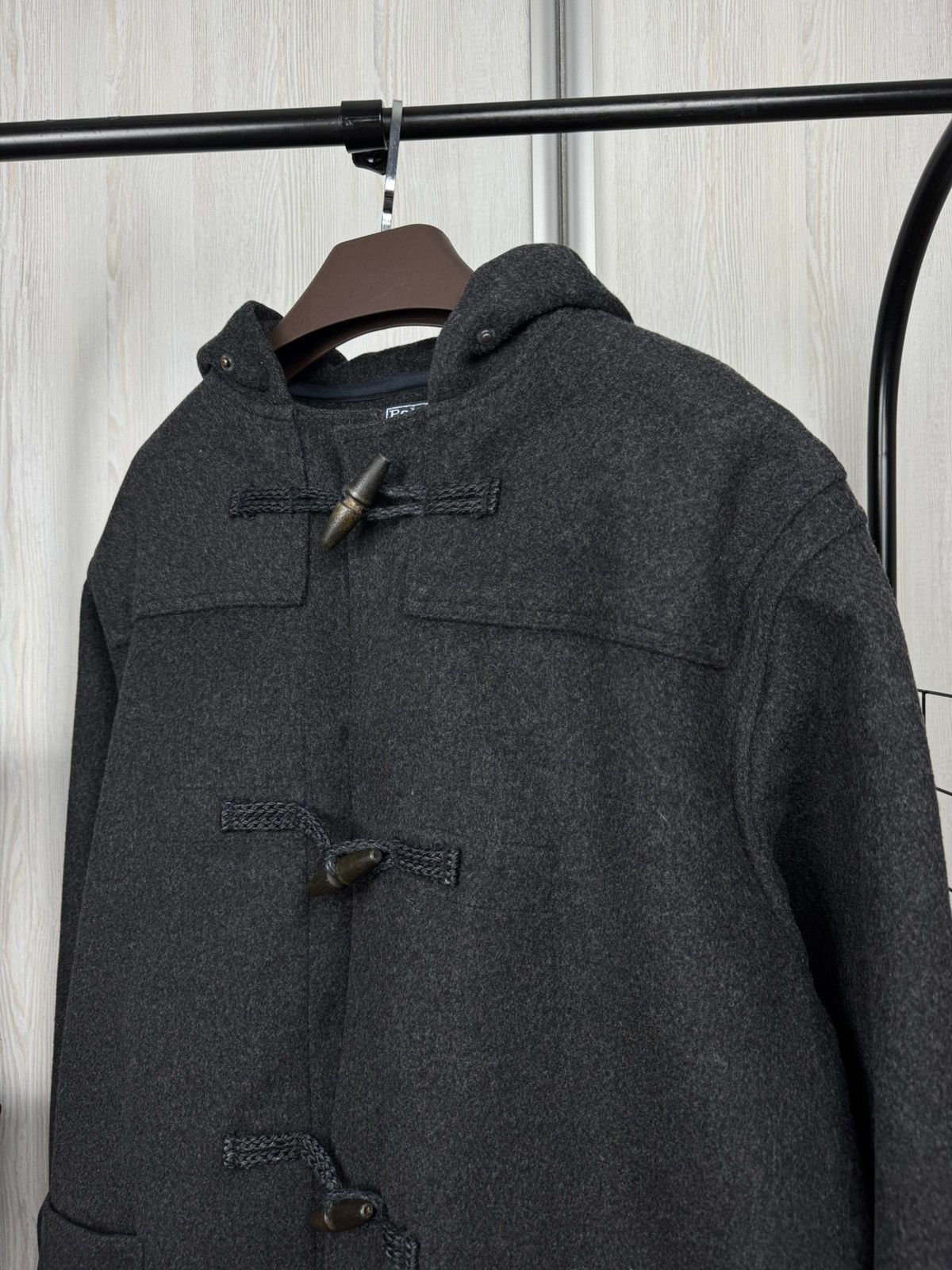 Polo Ralph Lauren Polo Ralph Lauren Double-Faced wool grey vintage duffle coat Size US L / EU 52-54 / 3 - 6 Thumbnail