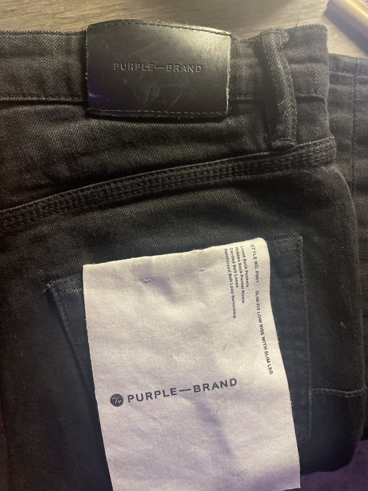 Black Resin Purple Jeans