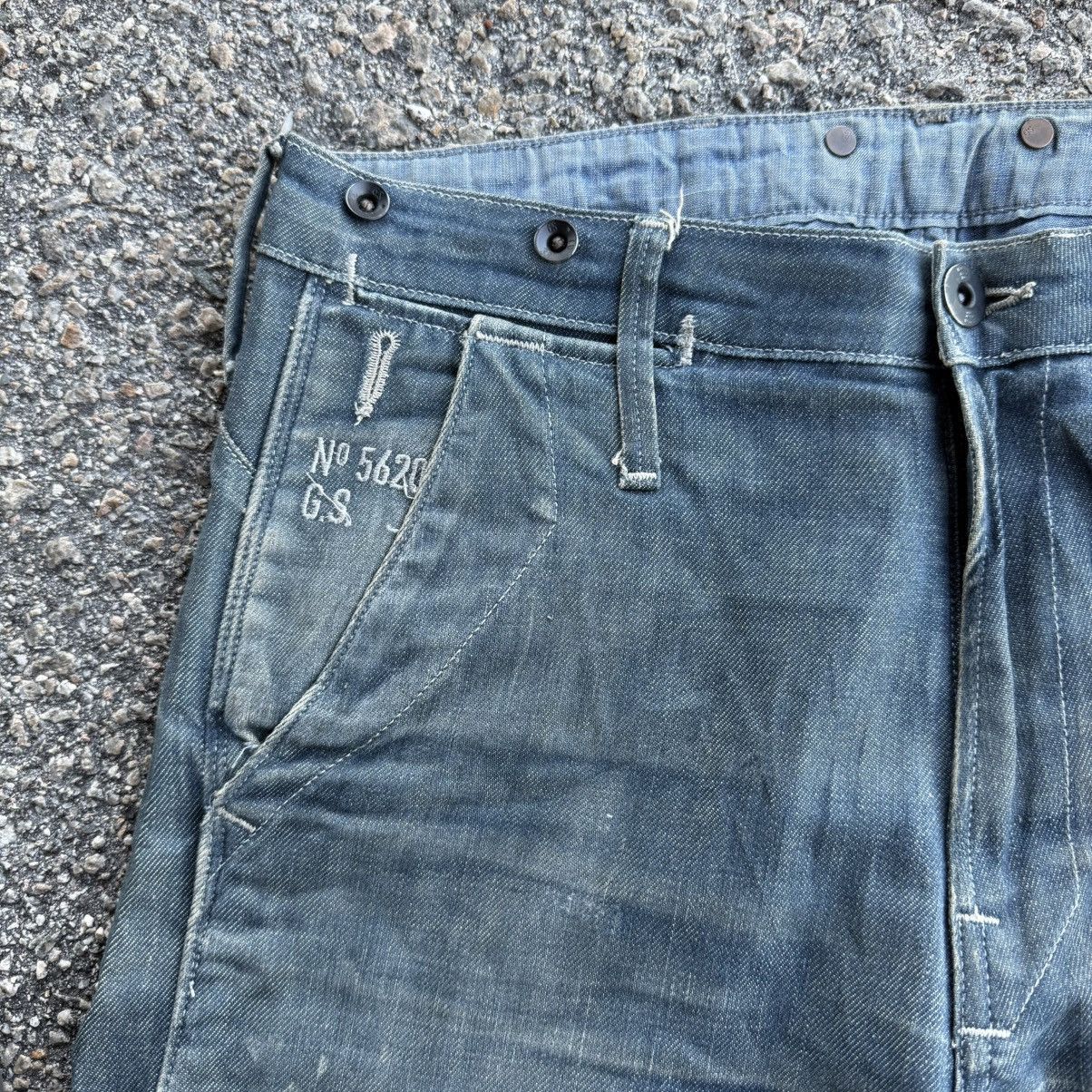 G-Star × Japanese Brand × Jean VINTAGE G STAR RAW FADED JEAN DENIM PANTS Size US 32 / EU 48 - 6 Thumbnail