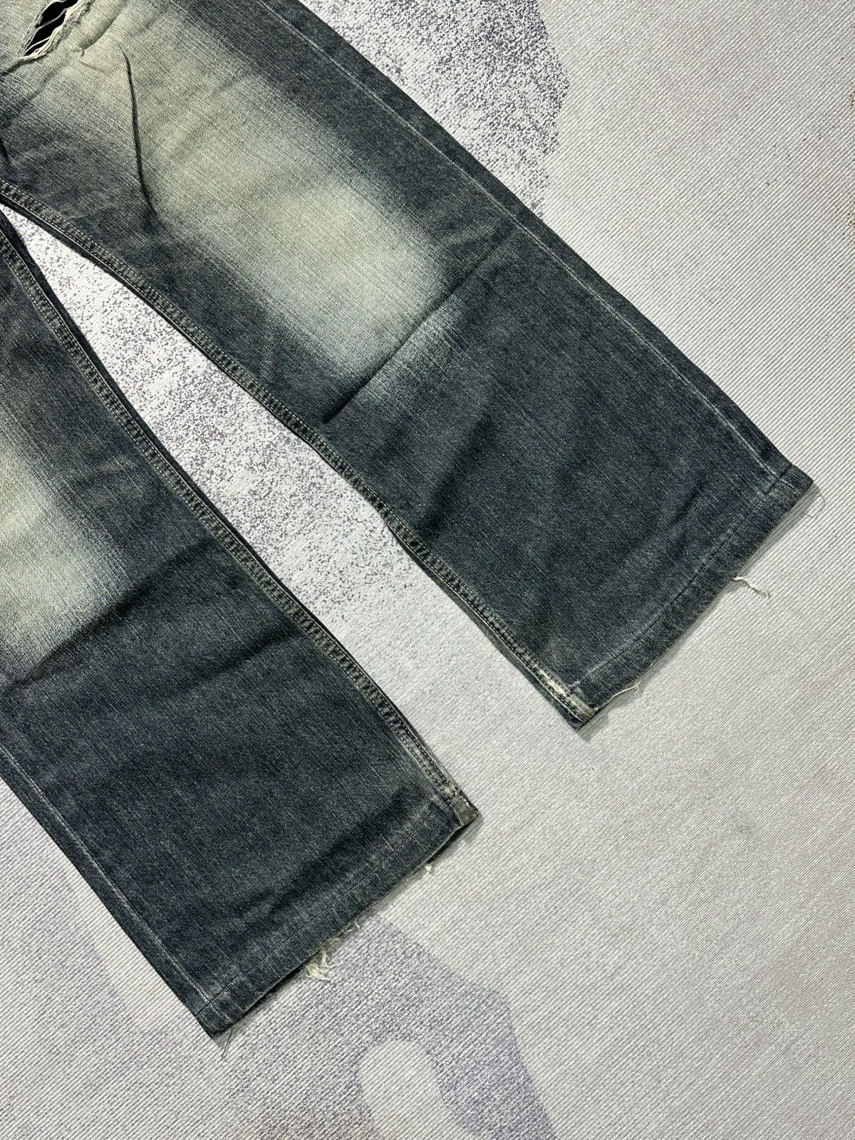 PPFM Japanese Brand Root Three Distressed Jeans Size US 30 / EU 46 - 4 Thumbnail