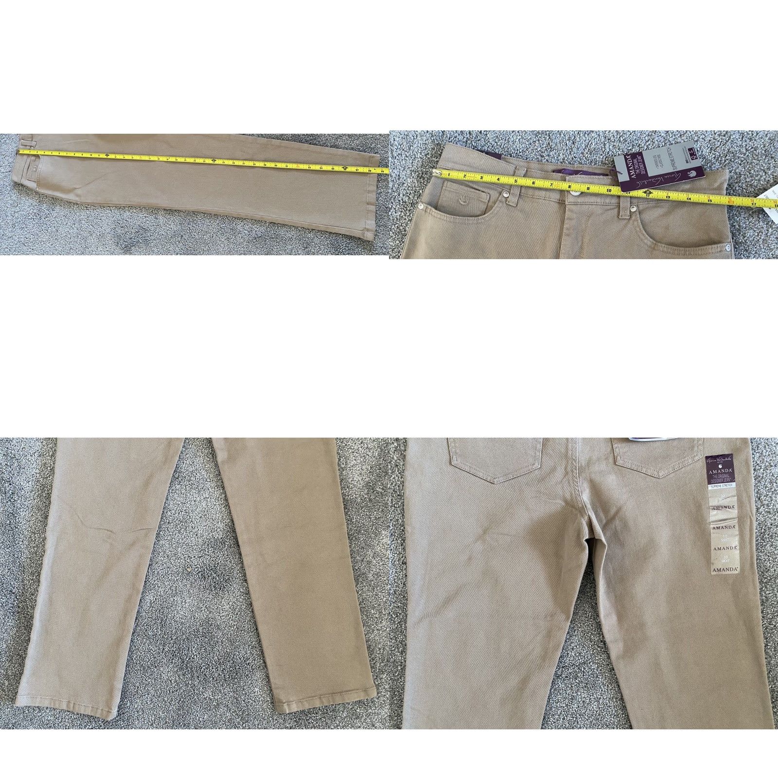 Gloria Vanderbilt VINTAGE Gloria Vanderbilt Amanda Jeans Brown 10 Short Women’s Tapered NWT Hazelnut Size 32" / US 10 / IT 46 - 9 Thumbnail