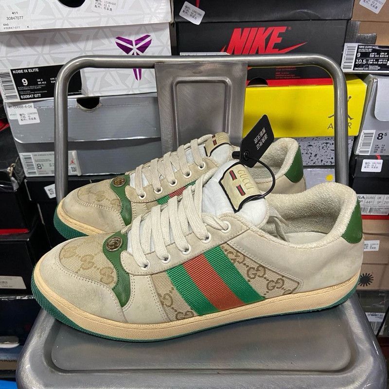 Gucci Gucci Screener Low Top Sneakers for Men - Size US 8 / EU 41 - 1 Thumbnail