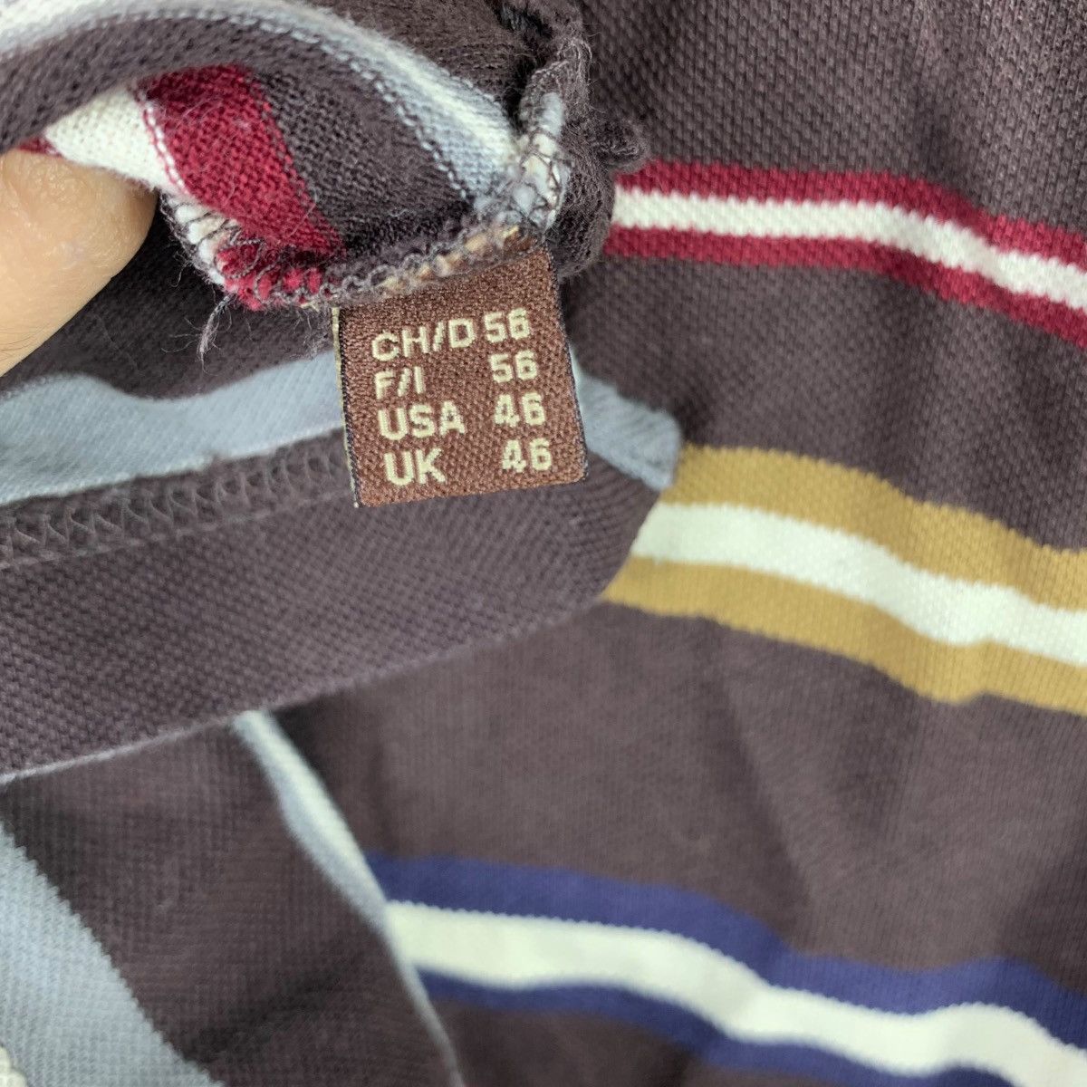 Bally Vintage BALLY MADE IN ITALY Crest Logo Striped Polo Tee Size XL / US 12-14 / IT 48-50 - 8 Thumbnail
