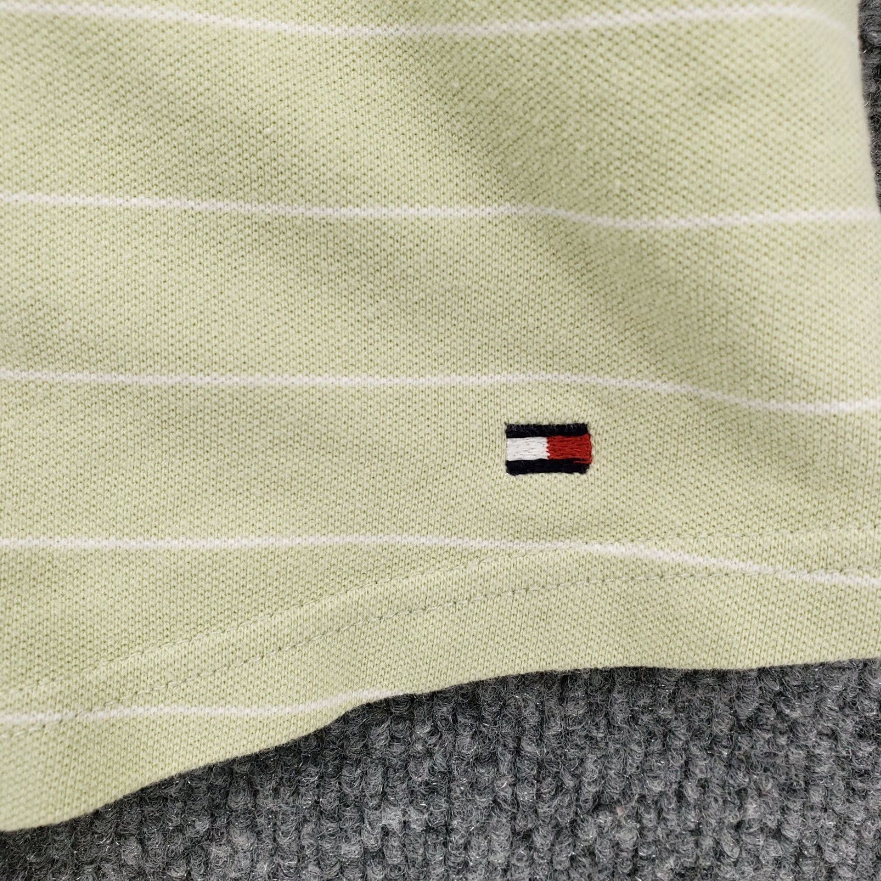 Tommy Hilfiger Tommy Hilfiger Golf Polo Shirt Womens L Green Striped Short Sleeves Polo Size L / US 10 / IT 46 - 5 Thumbnail