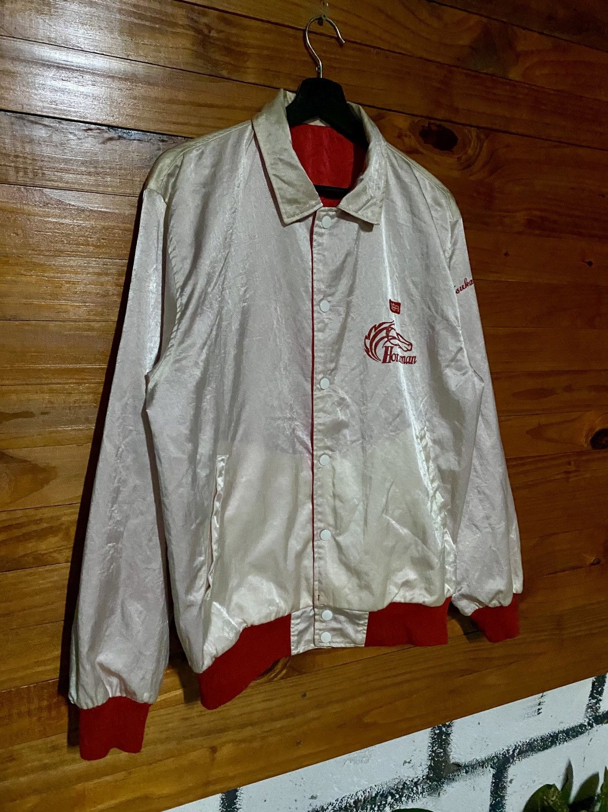Vintage Vintage Japan Racing Association Horseman Reversible Satin Size US M / EU 48-50 / 2 - 8 Thumbnail