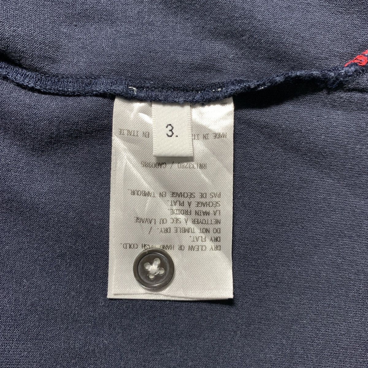 Thom Browne Thom Browne Blue Striped Chest Pocket Tshirt Size US M / EU 48-50 / 2 - 5 Thumbnail