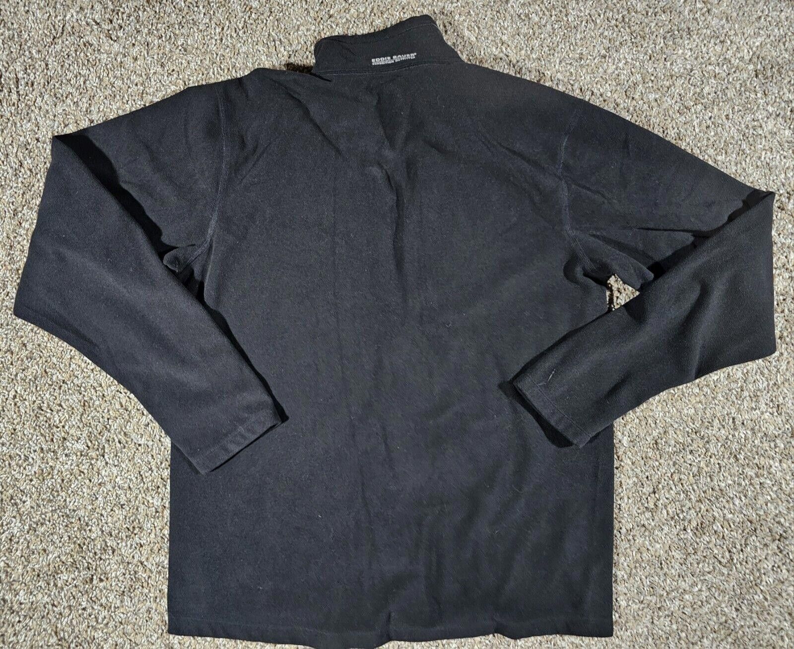 Eddie Bauer Eddie Bauer First Ascent Fleece Pullover Med 1/2 Zip Black Size US 32 / EU 48 - 7 Thumbnail