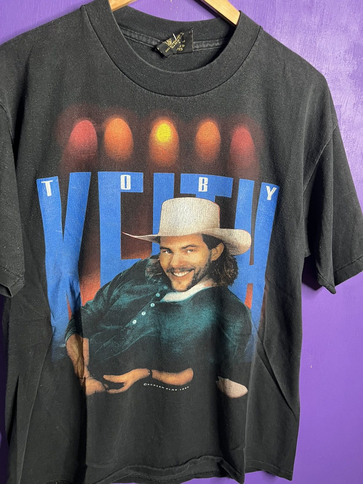 Band Tees × Vintage Vintage 1995 Toby Keith quit drinkin tour tee Size US L / EU 52-54 / 3 - 3 Thumbnail
