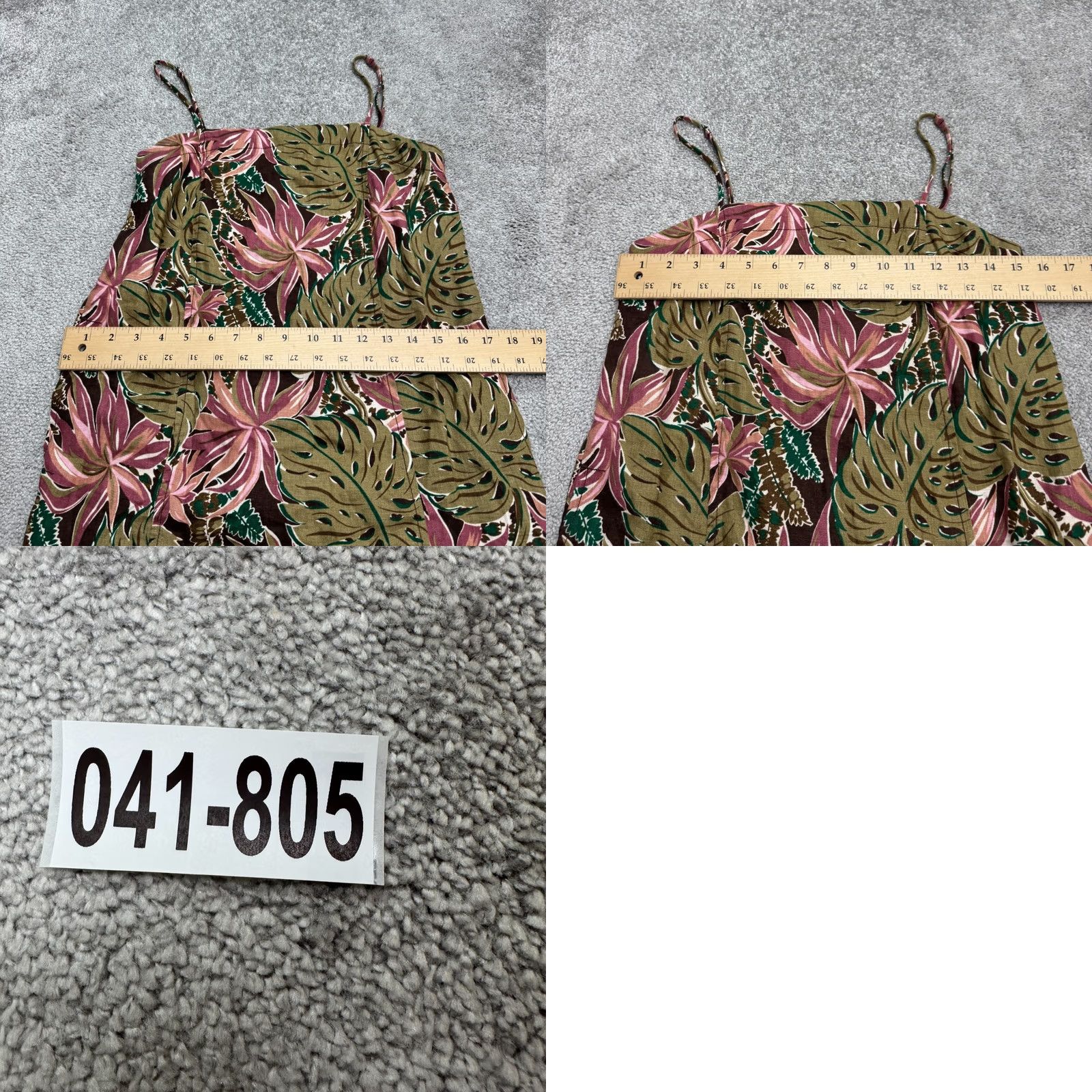 Madewell VINTAGE Madewell Goldie Linen Brushtroke Monstera Summer Mini Sun Dress Womens 0 Summer Size XS / US 0-2 / IT 36-38 - 9 Thumbnail