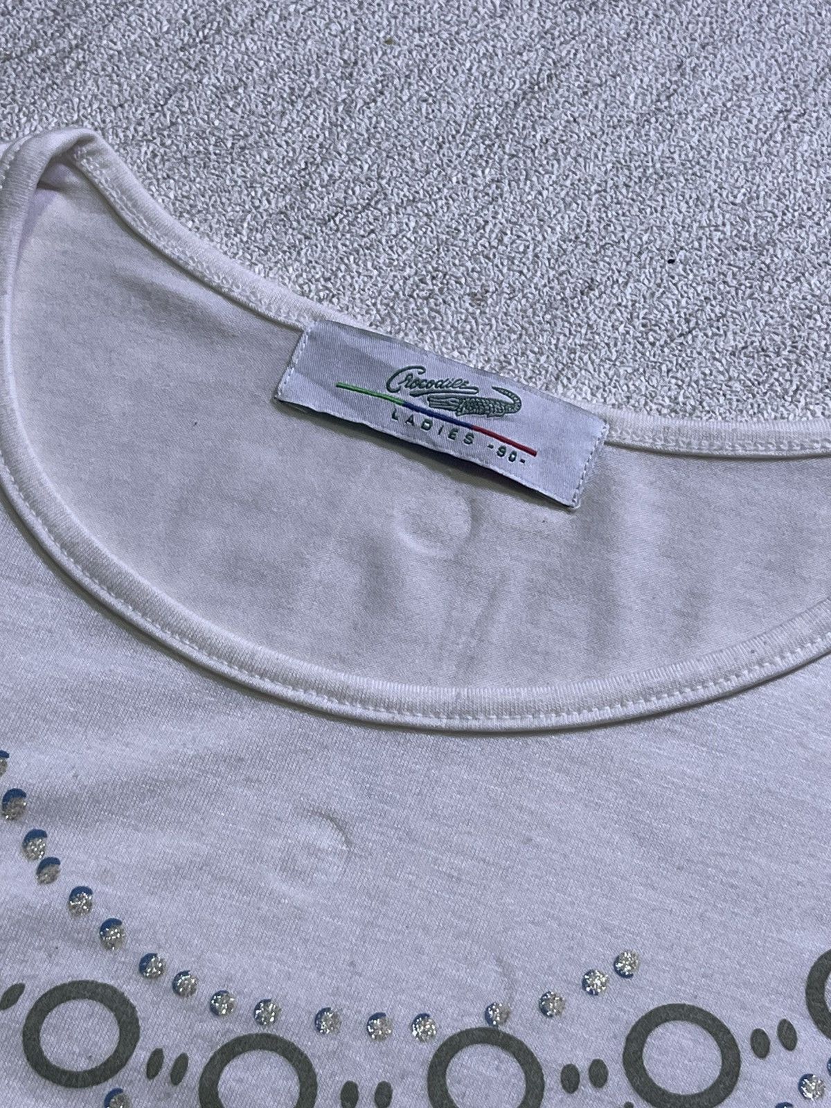 Japanese Brand Y2K crocodile long sleeve t-shirt with necklace motif Size US M / EU 48-50 / 2 - 4 Thumbnail