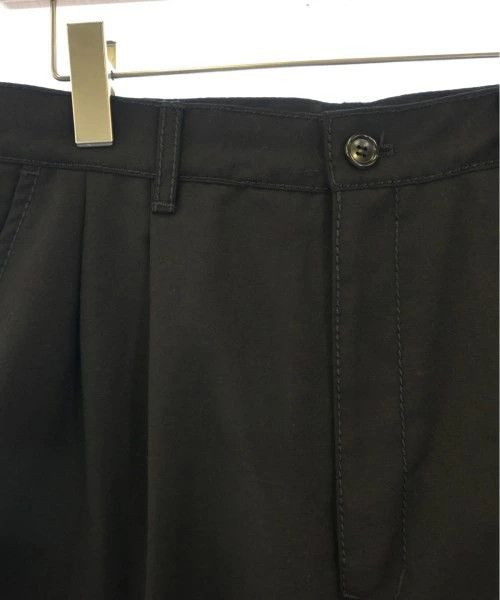 Comme des Garcons Homme Casual Pants Wool Zip Up Plain 2 Tuck Wide Pattern Black Size US 32 / EU 48 - 4 Thumbnail