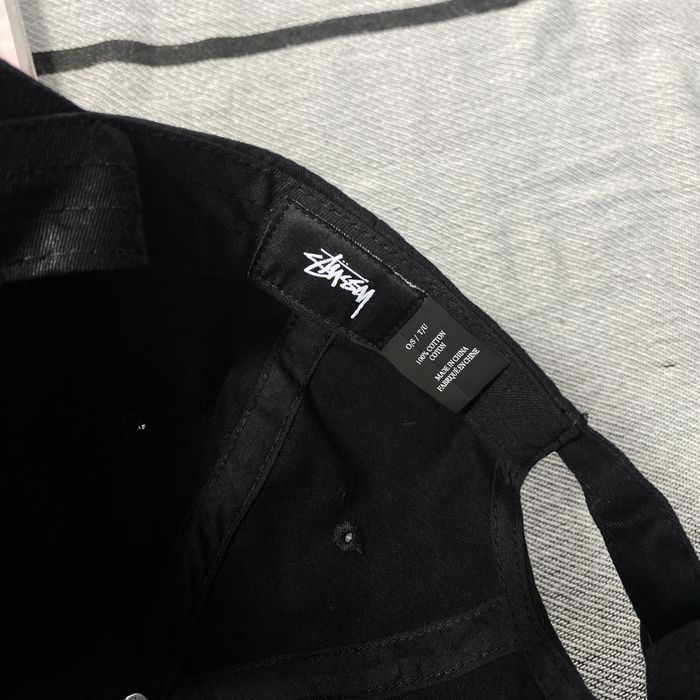 stussy-stussy-small-logo-hats-black-grailed