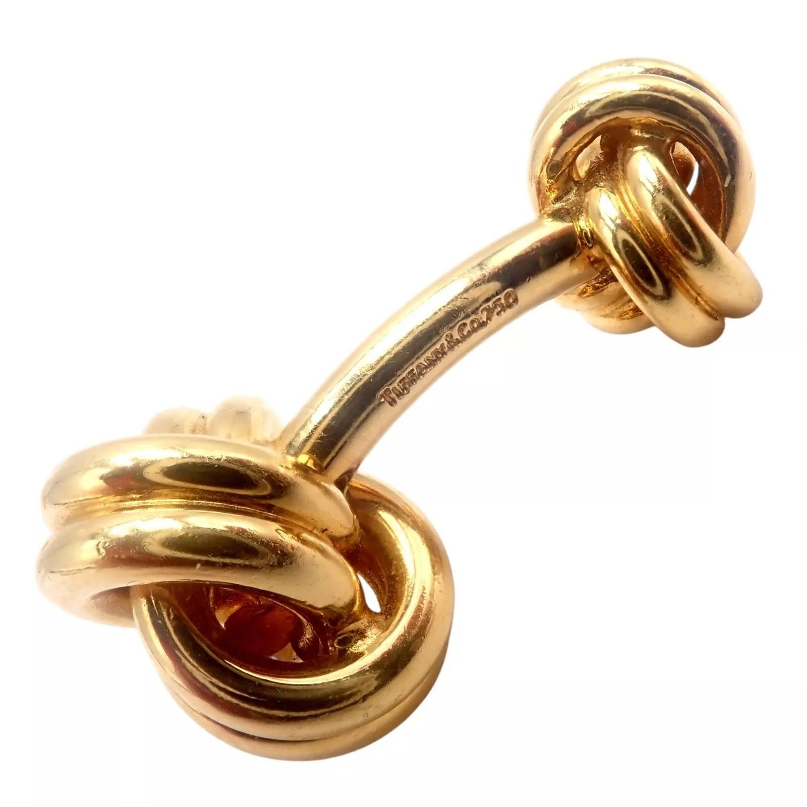 Tiffany & Co. Tiffany & Co 18k Yellow Gold Classic Love Knot Cufflinks Size ONE SIZE - 5 Thumbnail