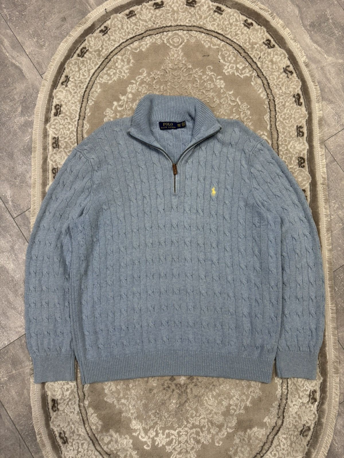 Vintage 90S 1/3 Polo Ralph Lauren PRL Zip Knited Sweater
