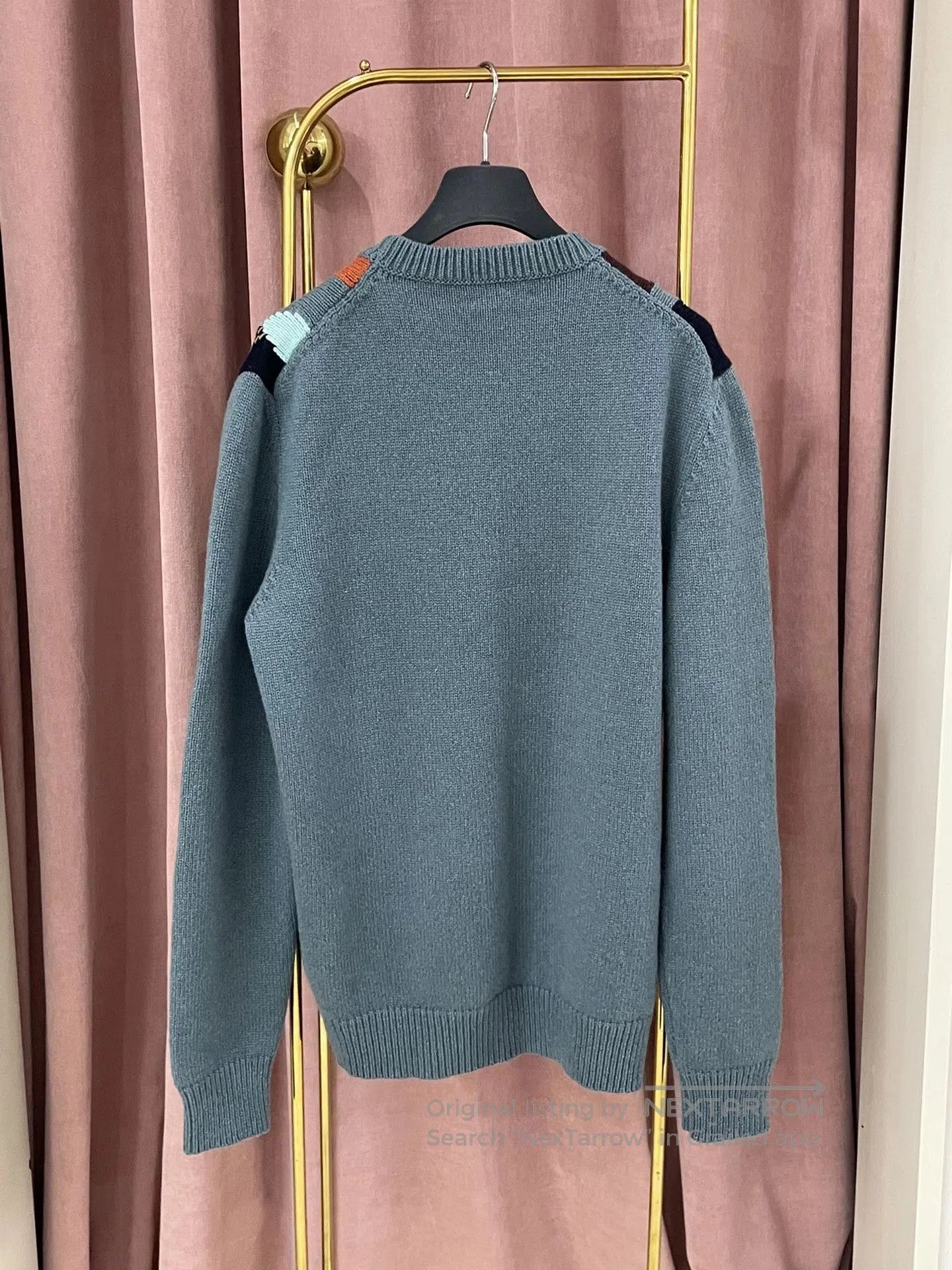 Hermes Hermes Blue Colorblock Cashmere Sweater. Size US M / EU 48-50 / 2 - 3 Thumbnail
