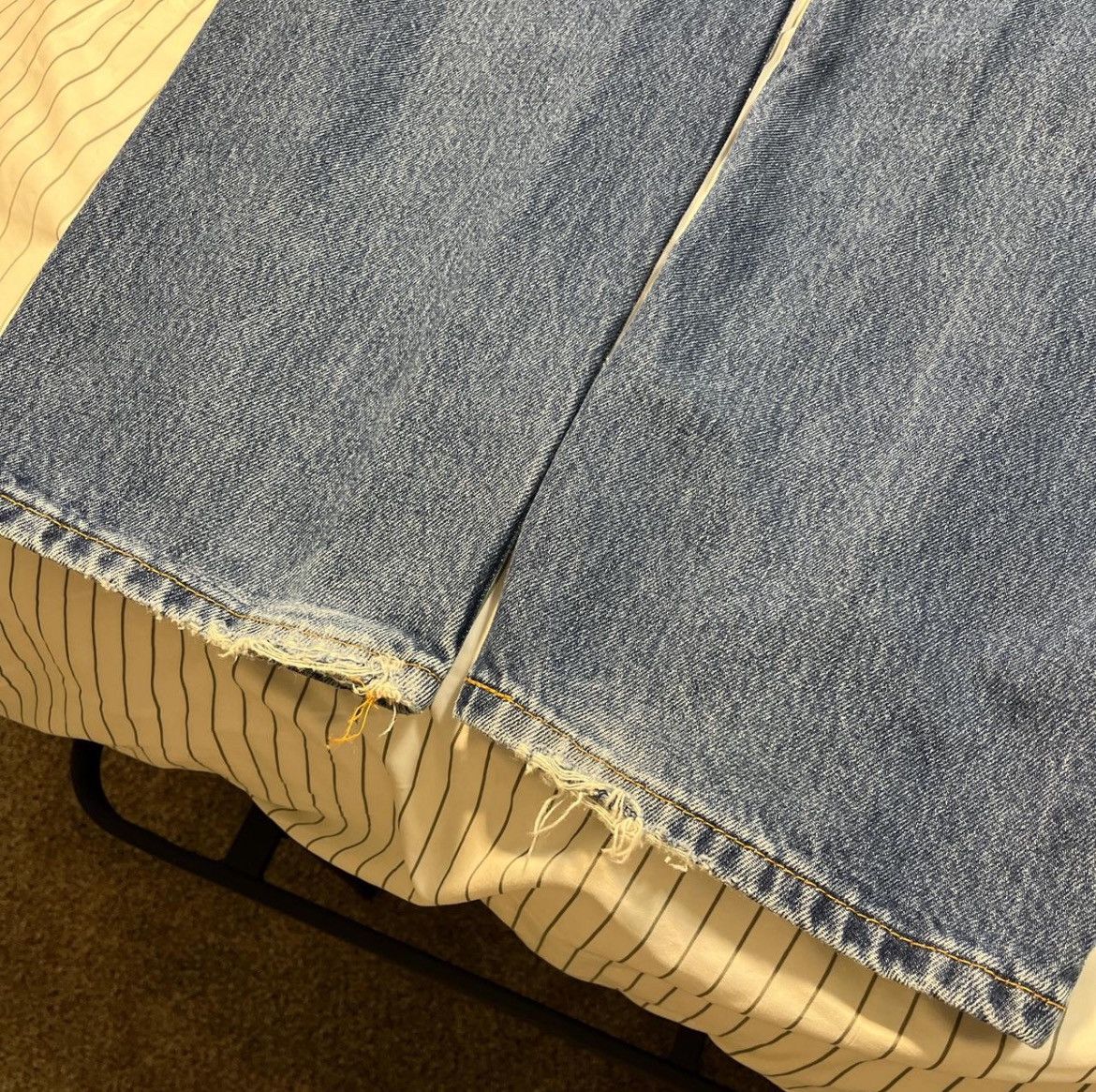 Levi's × Vintage 38x30 Levi's 505 Baggy Blue Jeans Size US 38 / EU 54 - 4 Thumbnail