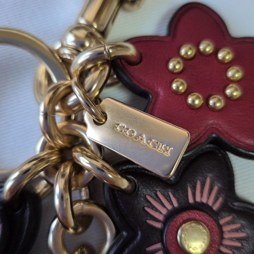 Coach RARE Coach Tea Rose Multi-Color Snakeskin Charm Size ONE SIZE - 3 Thumbnail