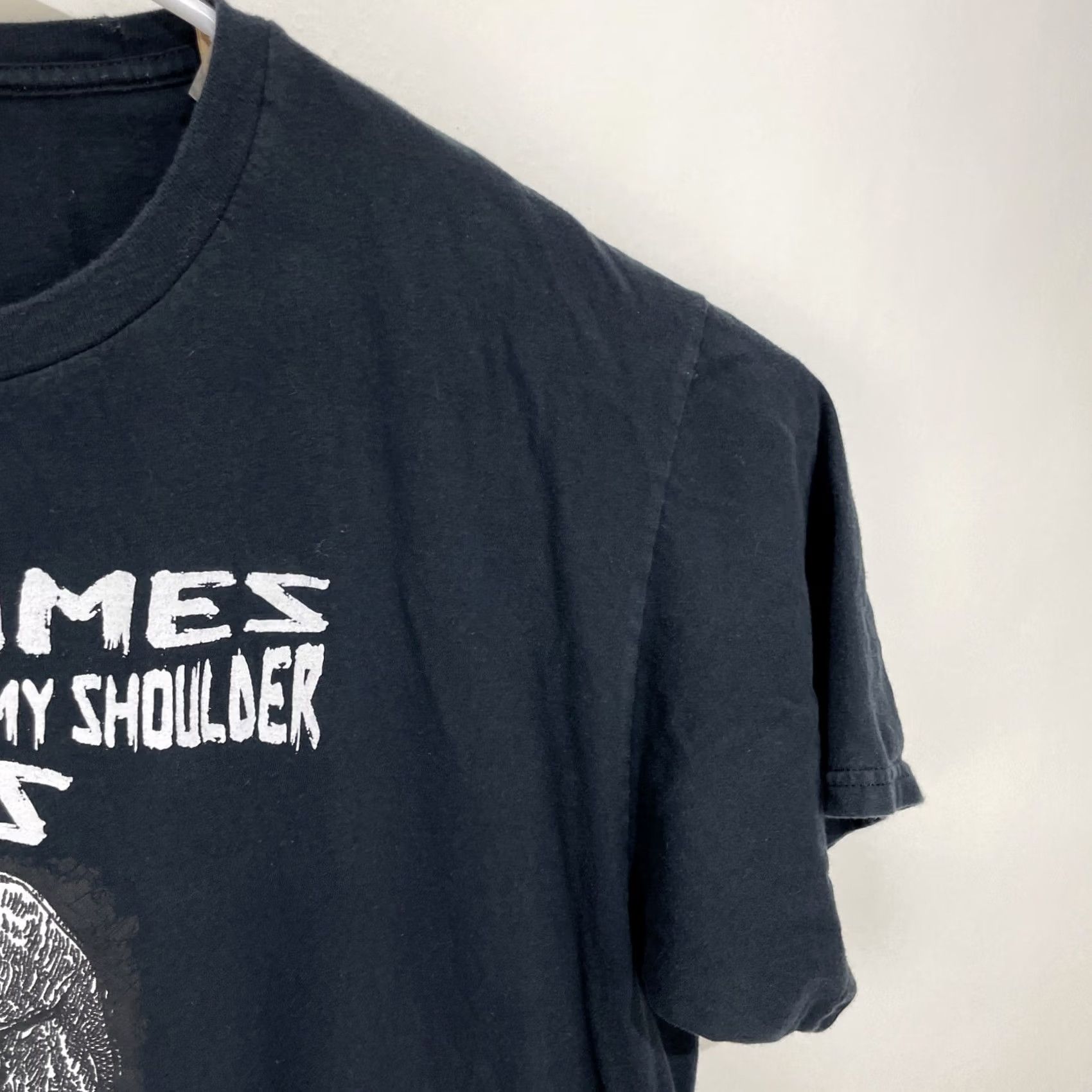 Vintage Nike? Nope, Unbranded Skull T-Shirt - XL Black Crew Neck Short Sleeve Graphic Print, Regular Fit, Cotton Knit, Unisex Adults, Skull Biker Band Theme Size US XL / EU 56 / 4 - 4 Thumbnail