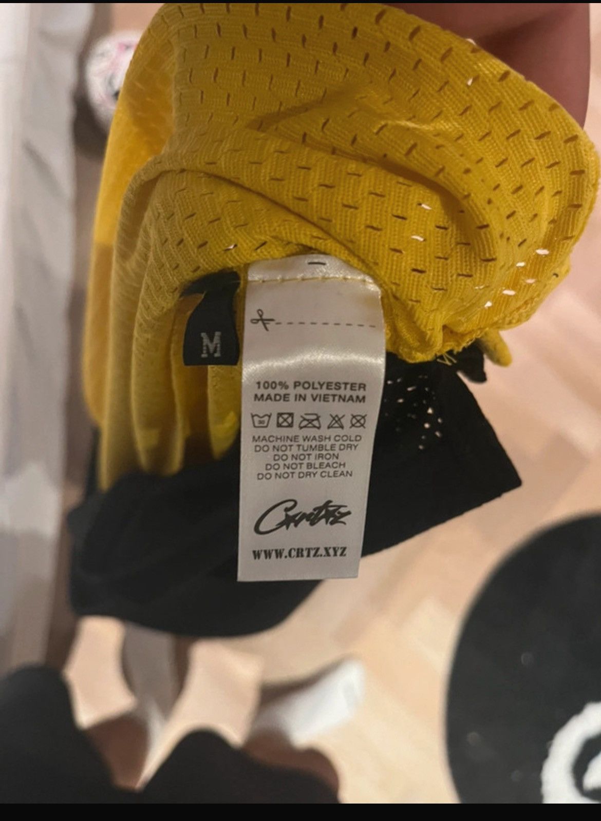 Corteiz Cortiez 95 reversible mesh jersey black/ yellow Size US M / EU 48-50 / 2 - 4 Thumbnail