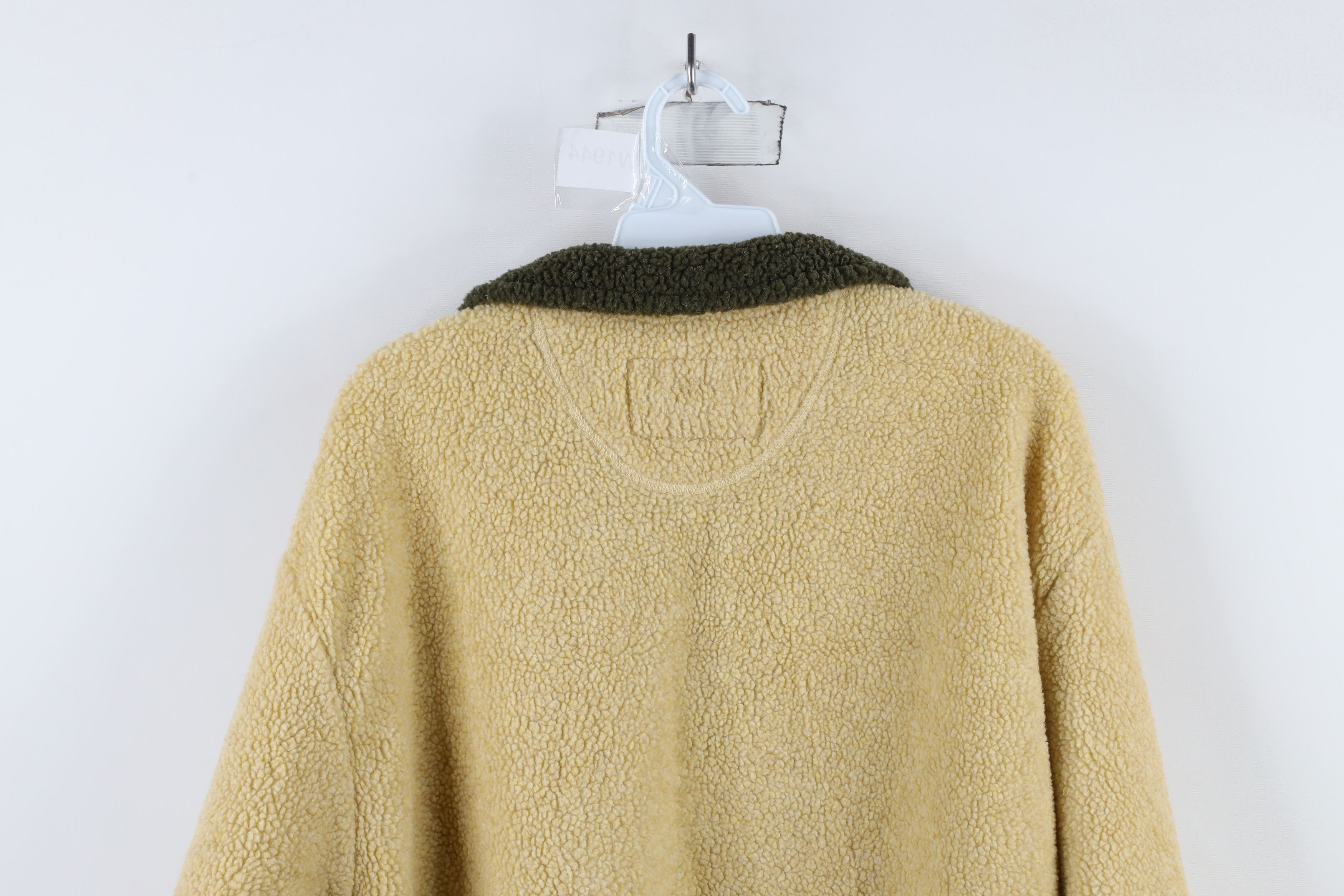 Vintage Vintage 90s Streetwear Fleece Half Zip Sweater Beige USA Size US L / EU 52-54 / 3 - 10 Thumbnail