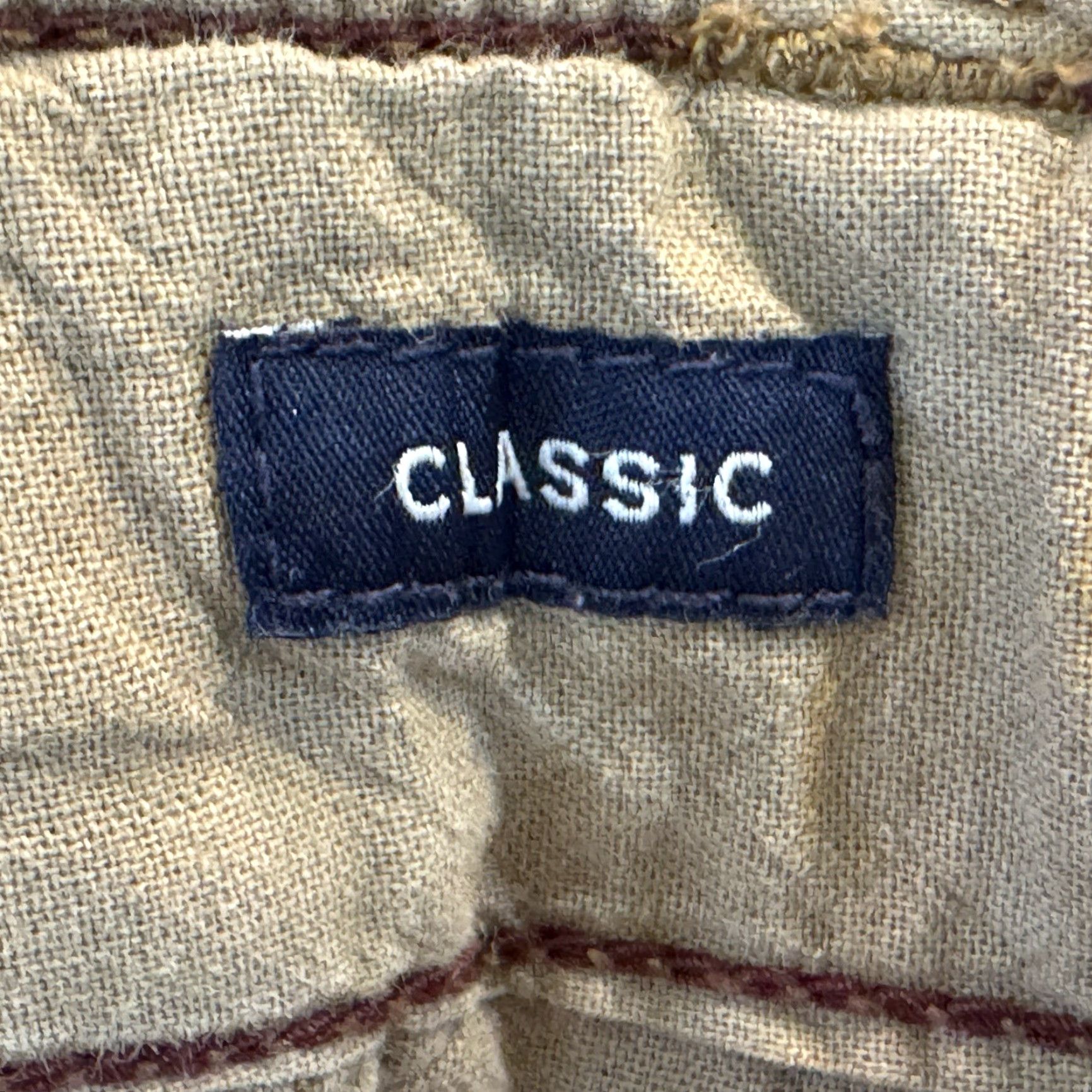 American Eagle Outfitters American Eagle Cargo Shorts Mens 26 Dark Khaki Brown 100% Cotton Classic Size US 26 / EU 42 - 6 Thumbnail