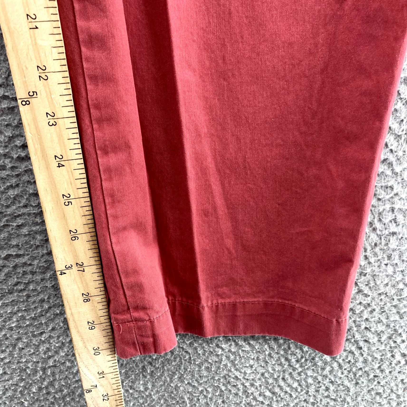Brooks Brothers VINTAGE Brooks Brothers 346 Chino Pant Men 32x30 Red Flat Front Casual Preppy Yacht 90s Mens Size US 32 / EU 48 - 4 Thumbnail