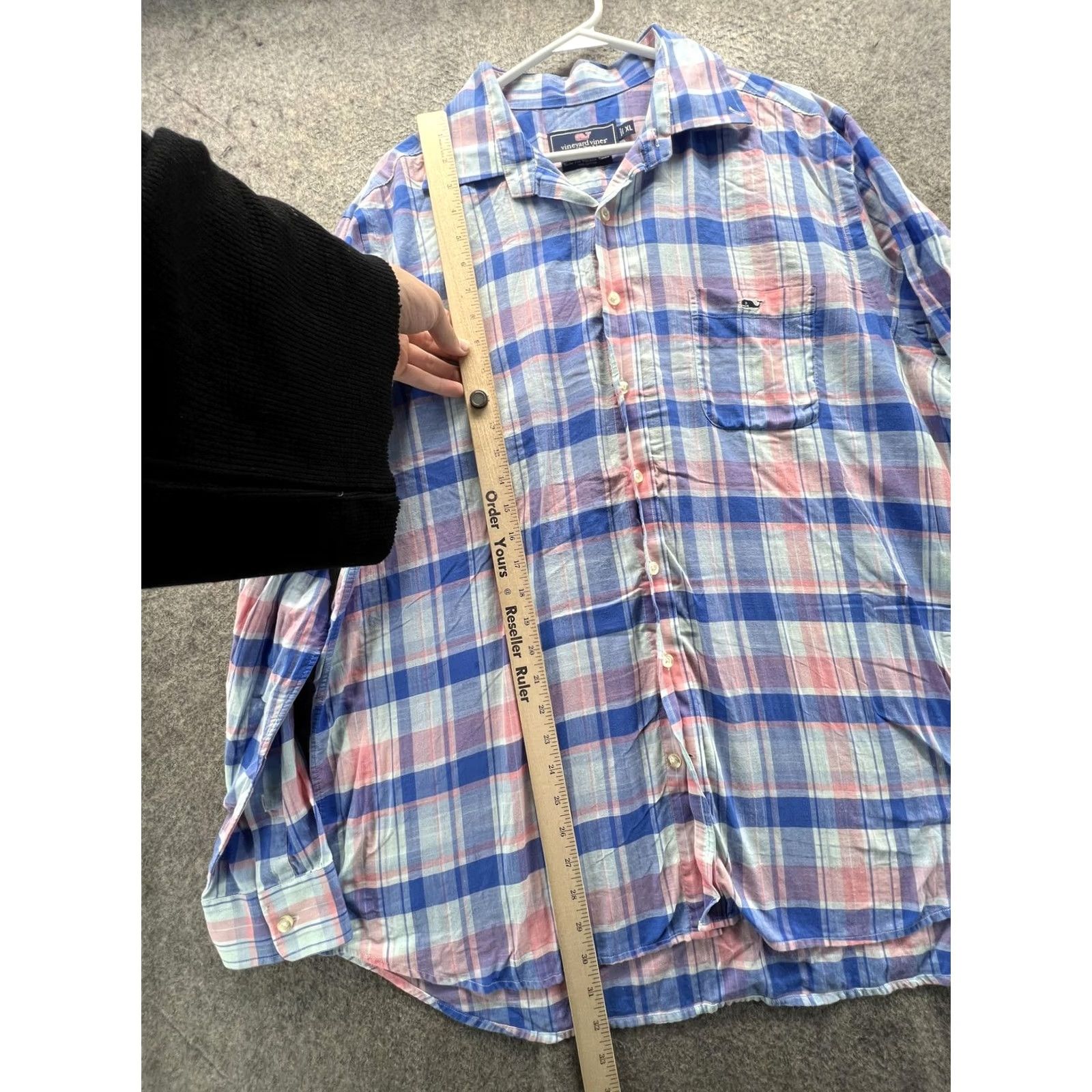 Vineyard Vines Vineyard Vines Shirt Mens XL Multicolor Plaid Long Sleeve Button Front Slim Fit Size US XL / EU 56 / 4 - 2 Thumbnail