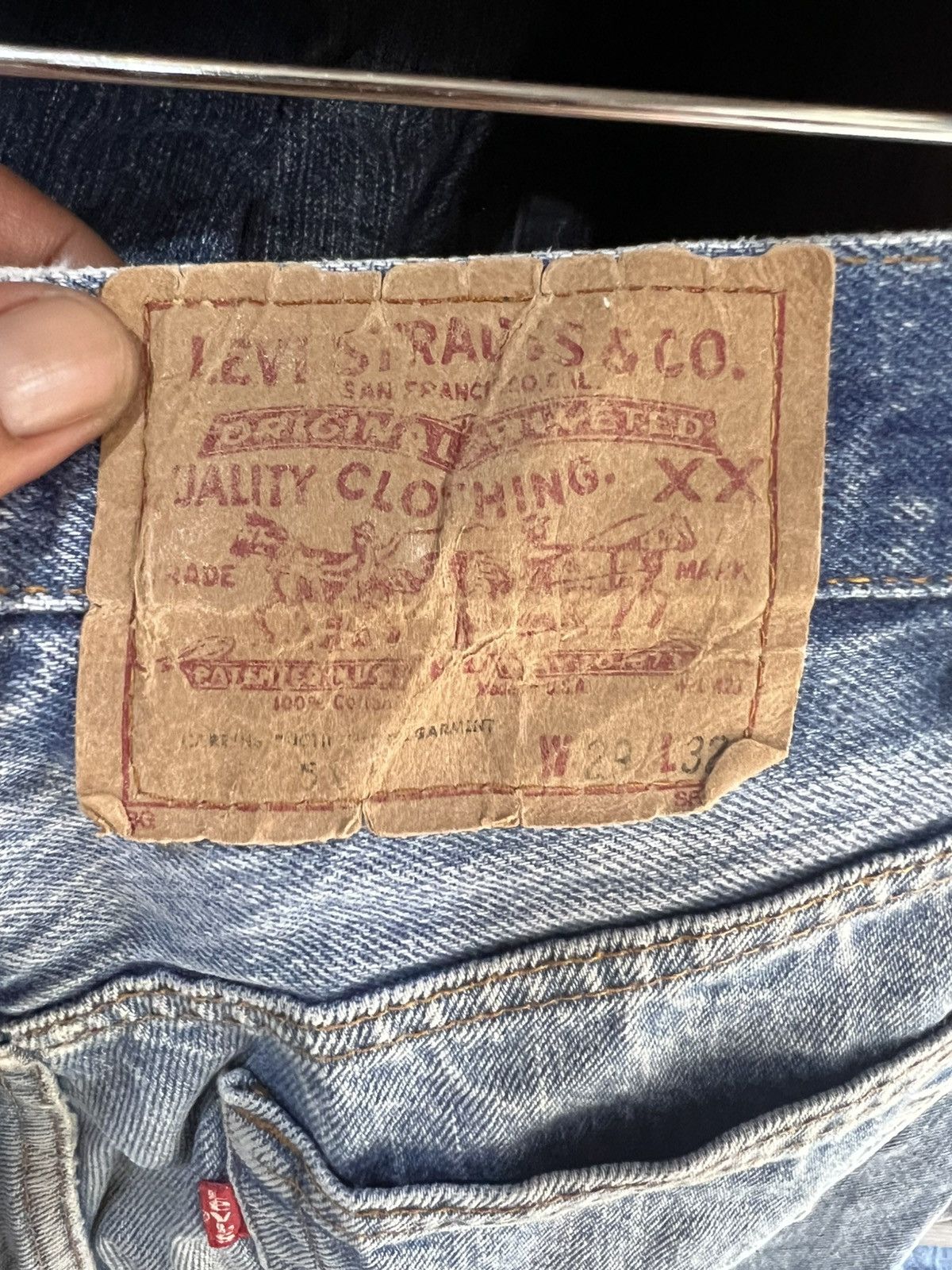 Levi's 🔥Vintage Levis 501 Distressed Denim Size US 28 / EU 44 - 15 Thumbnail