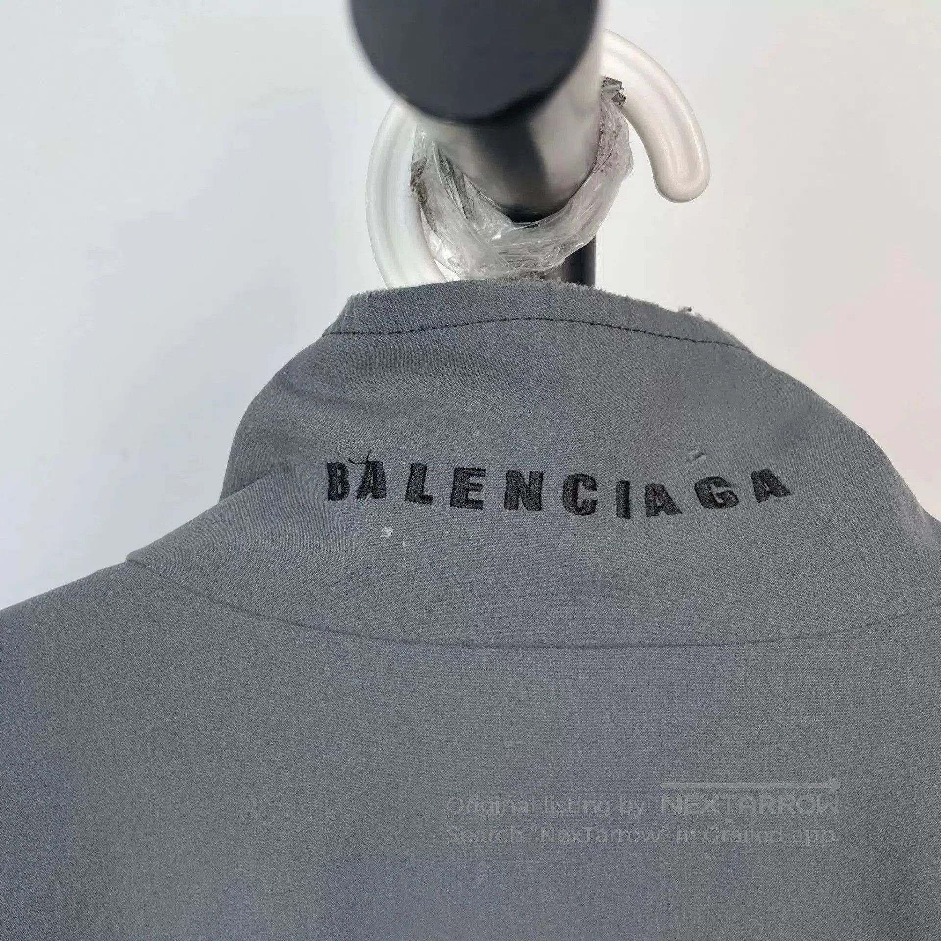 Balenciaga Multi Color Striped Lightweight Zip-Up Jacket S. Size US S / EU 44-46 / 1 - 6 Thumbnail