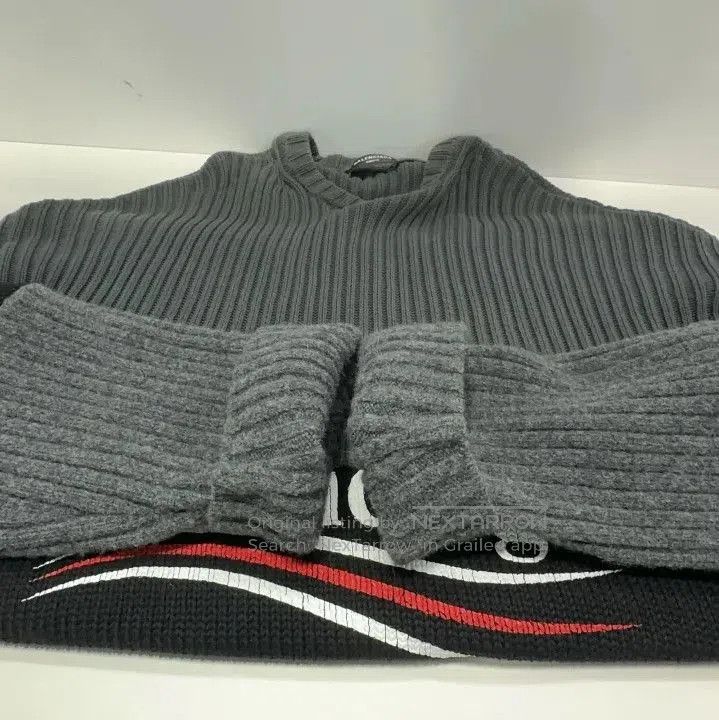Balenciaga Balenciaga FW21 Logo Knitted Pullover Sweater. Size US S / EU 44-46 / 1 - 6 Thumbnail